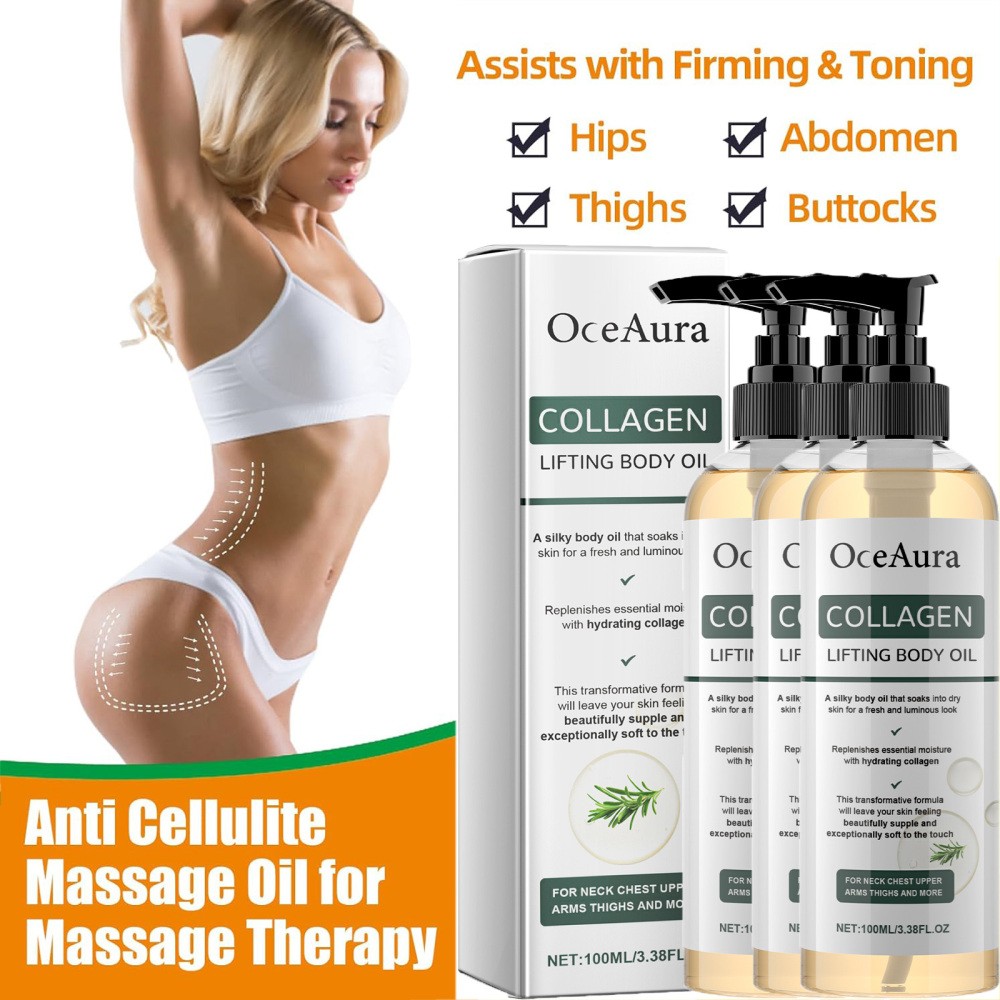 Collagen Body Oil – Firming Lifting Skin Tightening Massage Oil, Hydrating