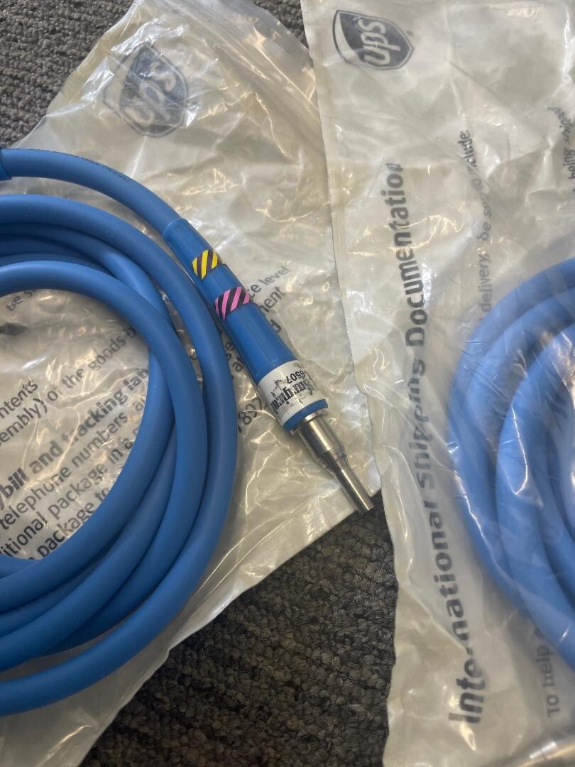 Lot of 2 Pilling Blue Fiber Optic Light Cord P358PR @ B6
