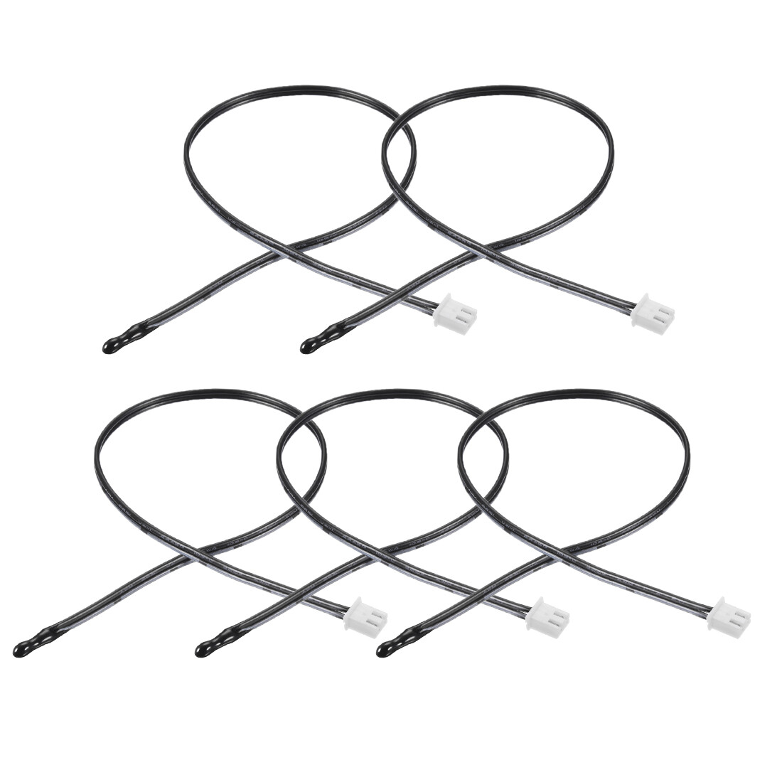 5pcs 10K NTC Thermistor Probe 15.7 Inch Temperature Sensor for Air Conditioner
