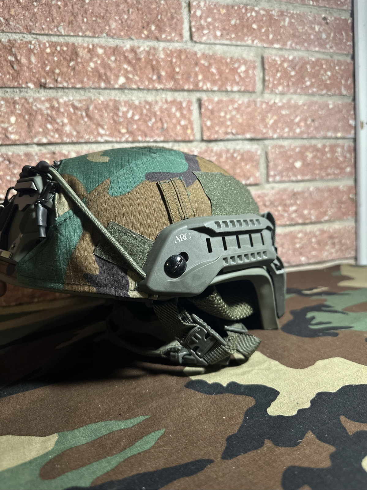 Protech Delta 4 Ach Tactical Ballistic Helmet L/XL High Cut Modified #3