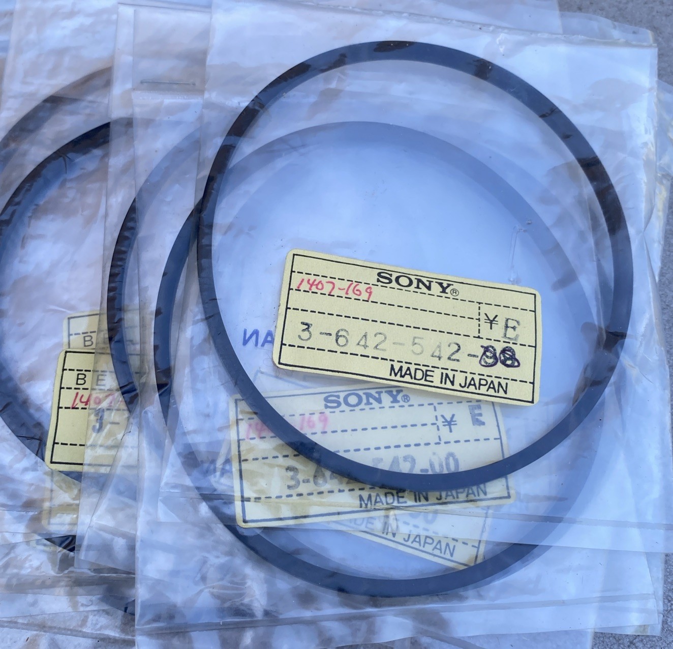 Lot of 10 NOS - Sony 364254200 BELT DRIVE FWD 3-642-542-00 Made In Japan