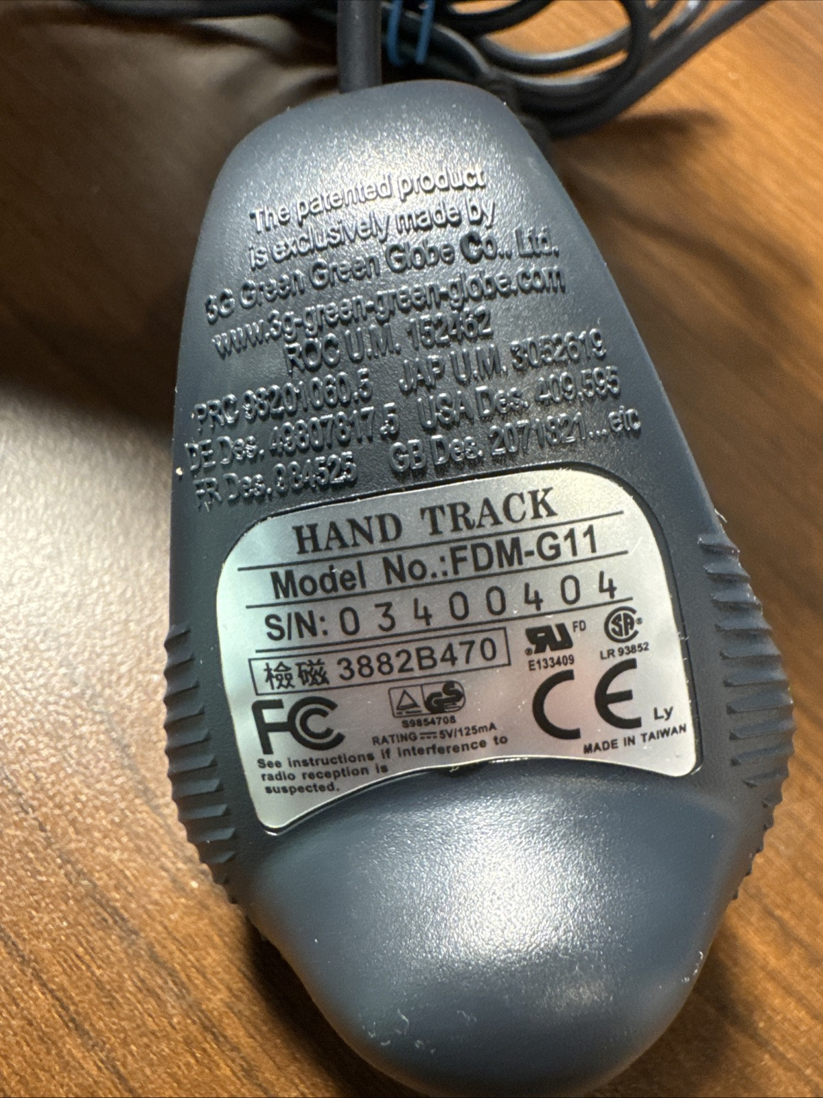 Vintage Hand Track Handheld PS2 Mouse FDM-G11 Controller
