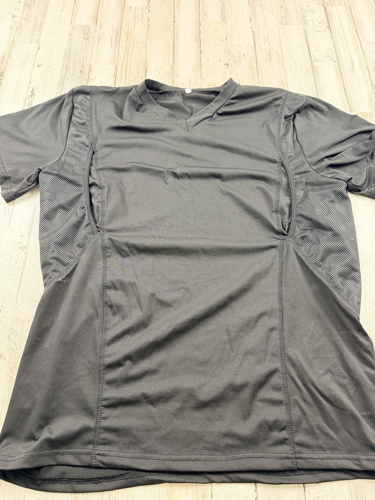 Men’s Crew Neck Undercover Concealed Carry Gun Pistol Holster Shirt XXL 2XL
