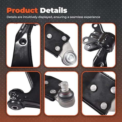 8Pcs Front Lower Control Arms Ball Joint Bushing Replacement for Escape 2013