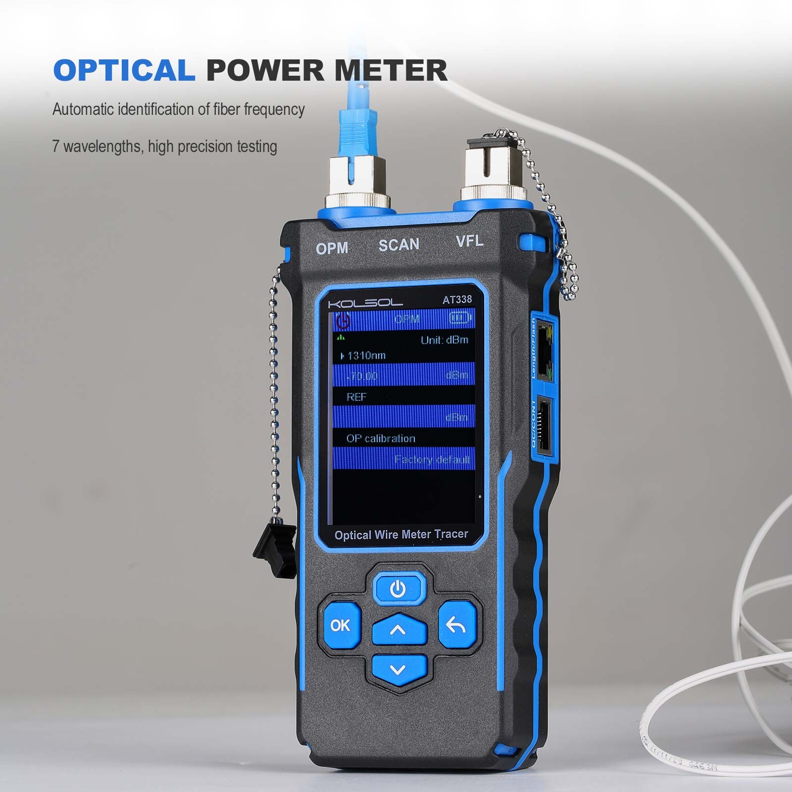 KOLSOL NF-8508 Network Cable Tester LAN Optical Wire Meter Power Meter Tester