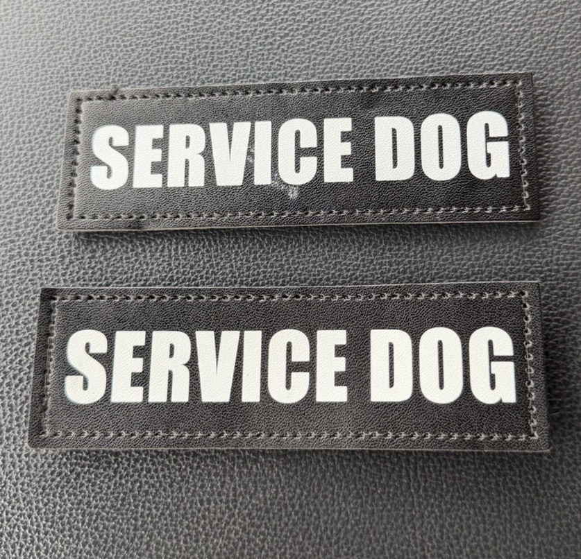 2X SERVICE DOG Marker Patch Dog Harness Companion Pet Emotional Support Dog K9