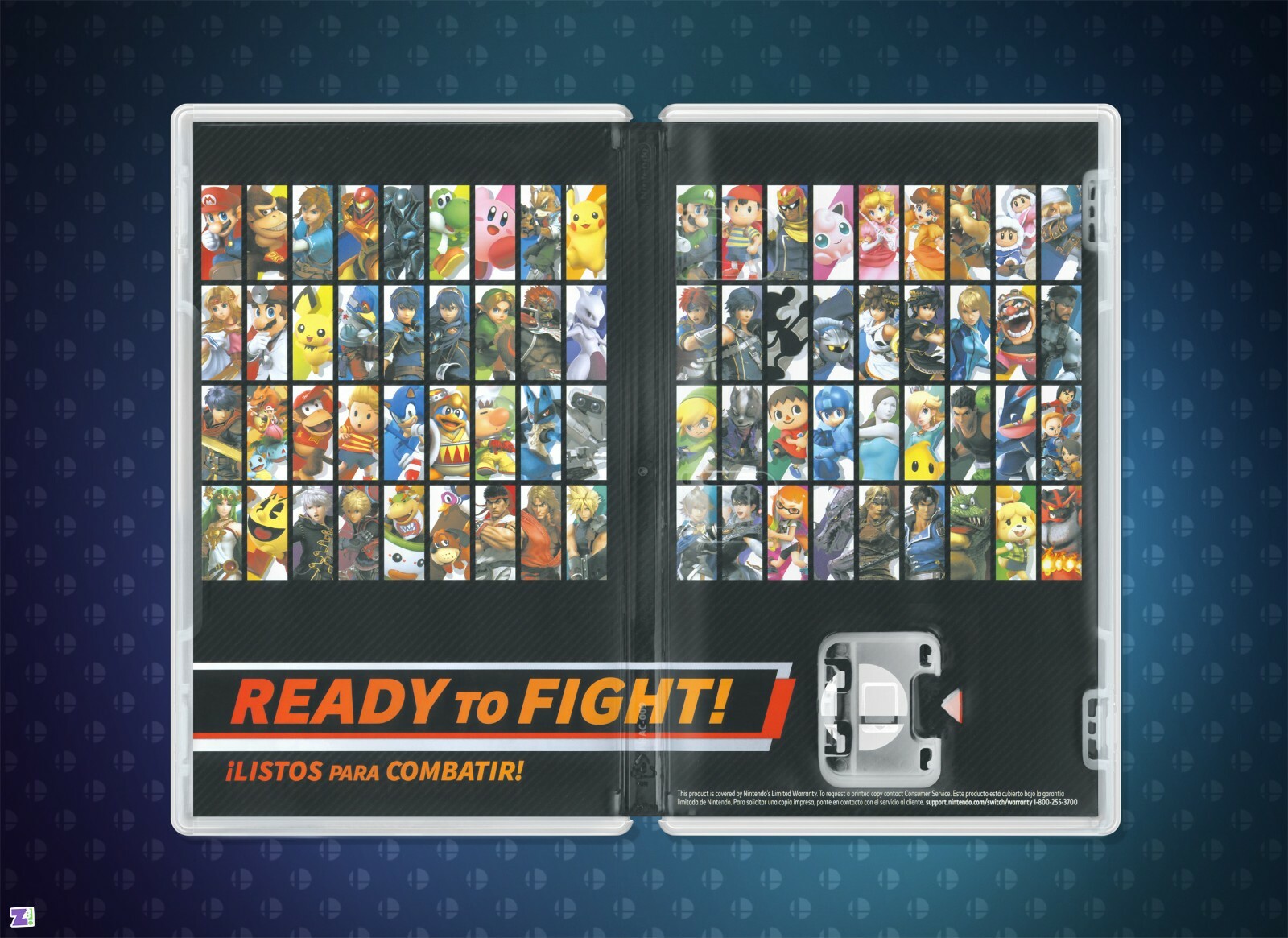 Super Smash Bros Ultimate: Replacement Cover Art Insert & Case Nintendo Switch