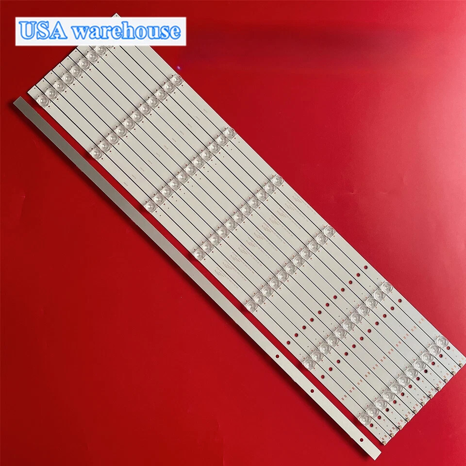 12Pcs LED strips  For 75UD6200 75PFL5604/F7 303HX750011 GC75D07-ZC23AG-04