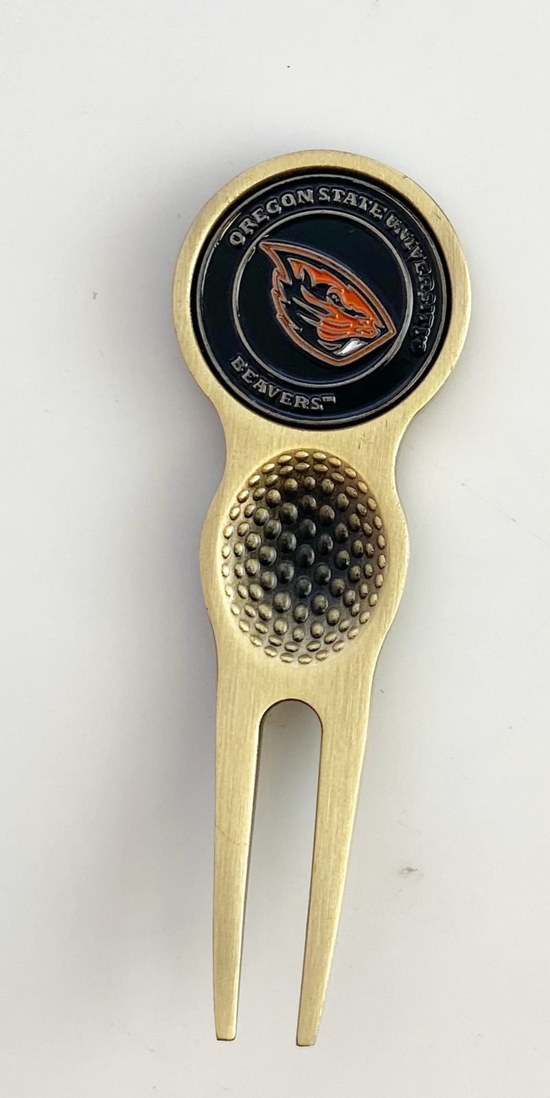 Collegiate NCAA Golf Divot Repair Tool Ballmark Bronze OREGON STATE BEAVERS