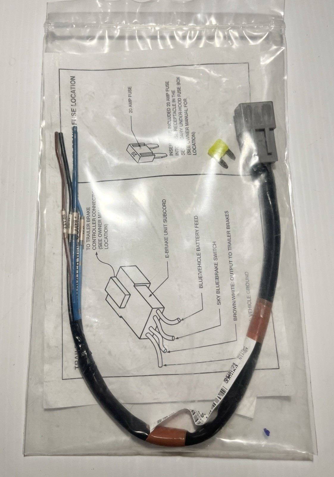 OEM Honda Ridgeline/Pilot Trailer Brake Controller Wire Connection 06320SZAA001