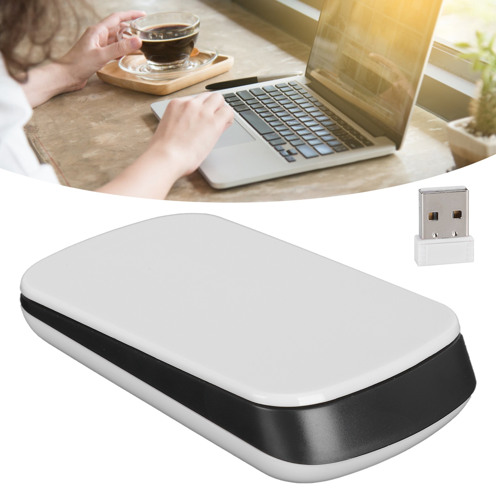 Wireless Mouse Touch Scroll Computer Peripheral Supplies 2.4Ghz Laptop Desktop
