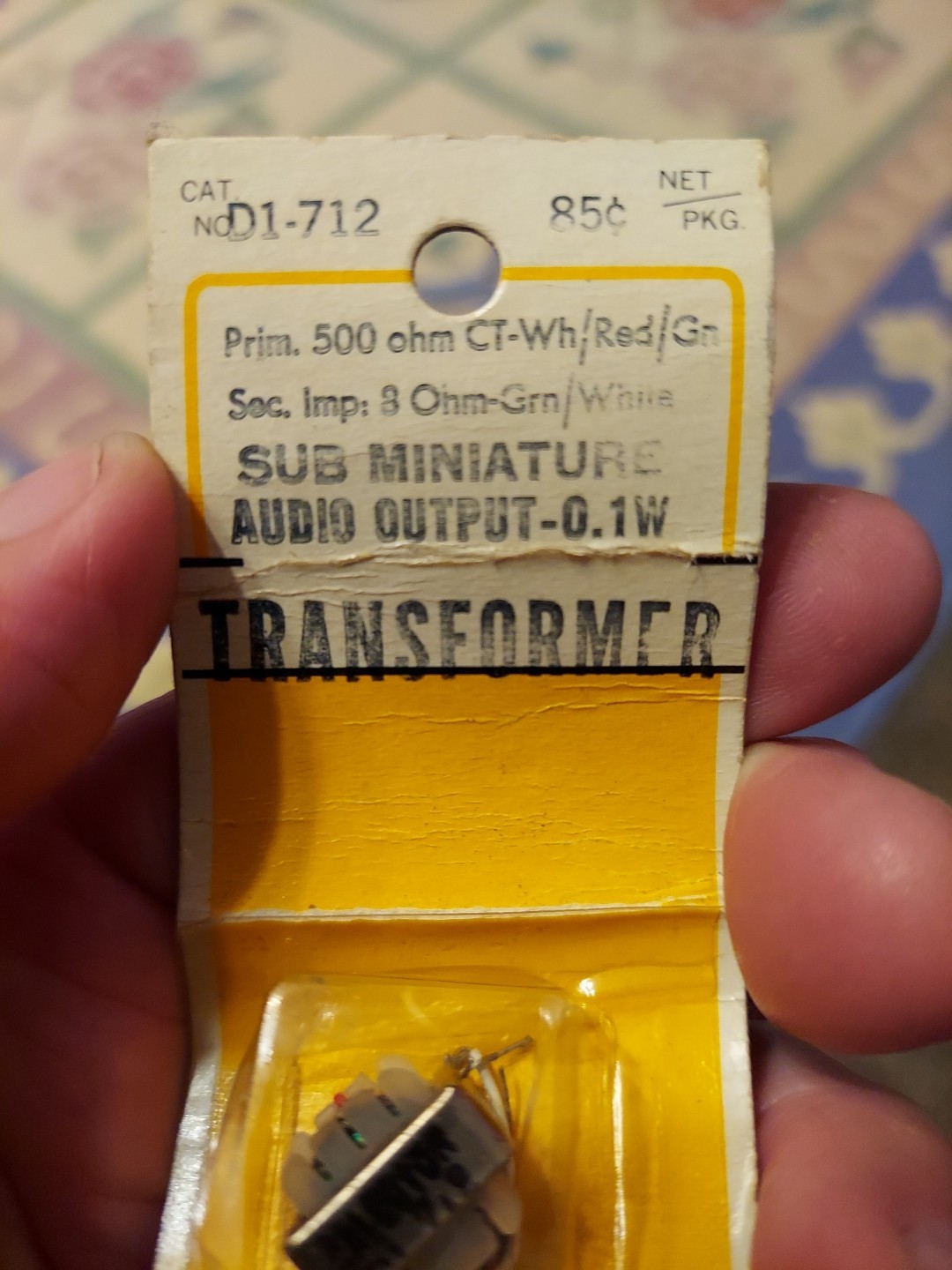 Calectro GC Electronics D1-712 Sub Miniature Audio Output-0.1W TRANSFORMER
