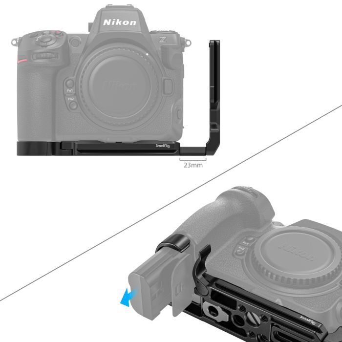 SmallRig Z 8 L-Bracket for Nikon Camera Quick Release L-Shape Mount Plate -3942