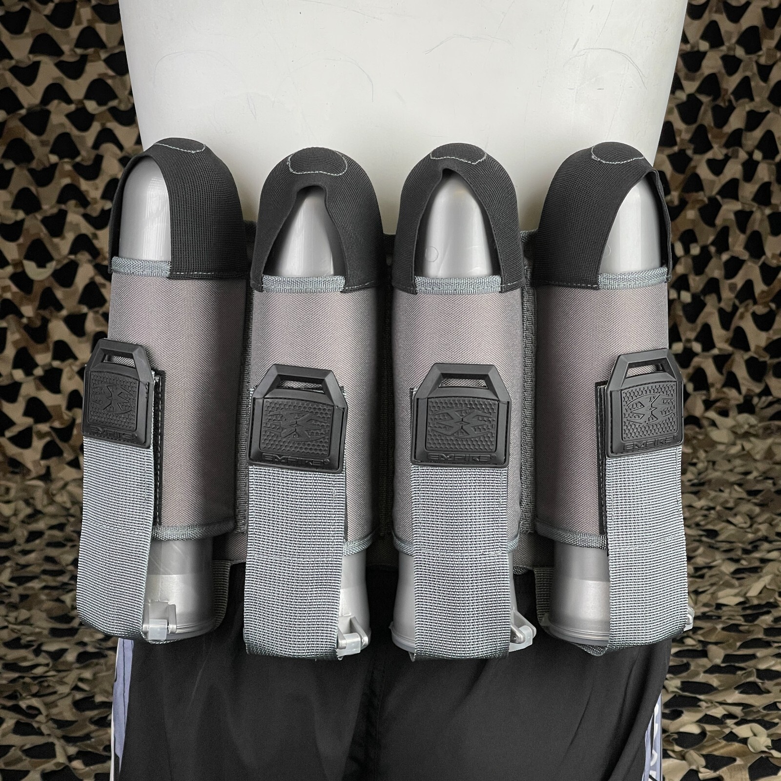 NEW Empire Omega 4 Pod Paintball Harness - Solid Gray