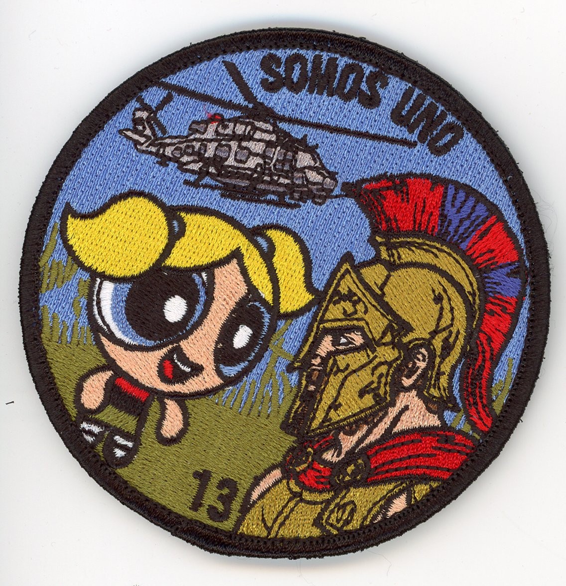 PATCH SPAIN ARMILLA AFB HELICOTER WE ARE ONE 13 VEL BACK PARCHE