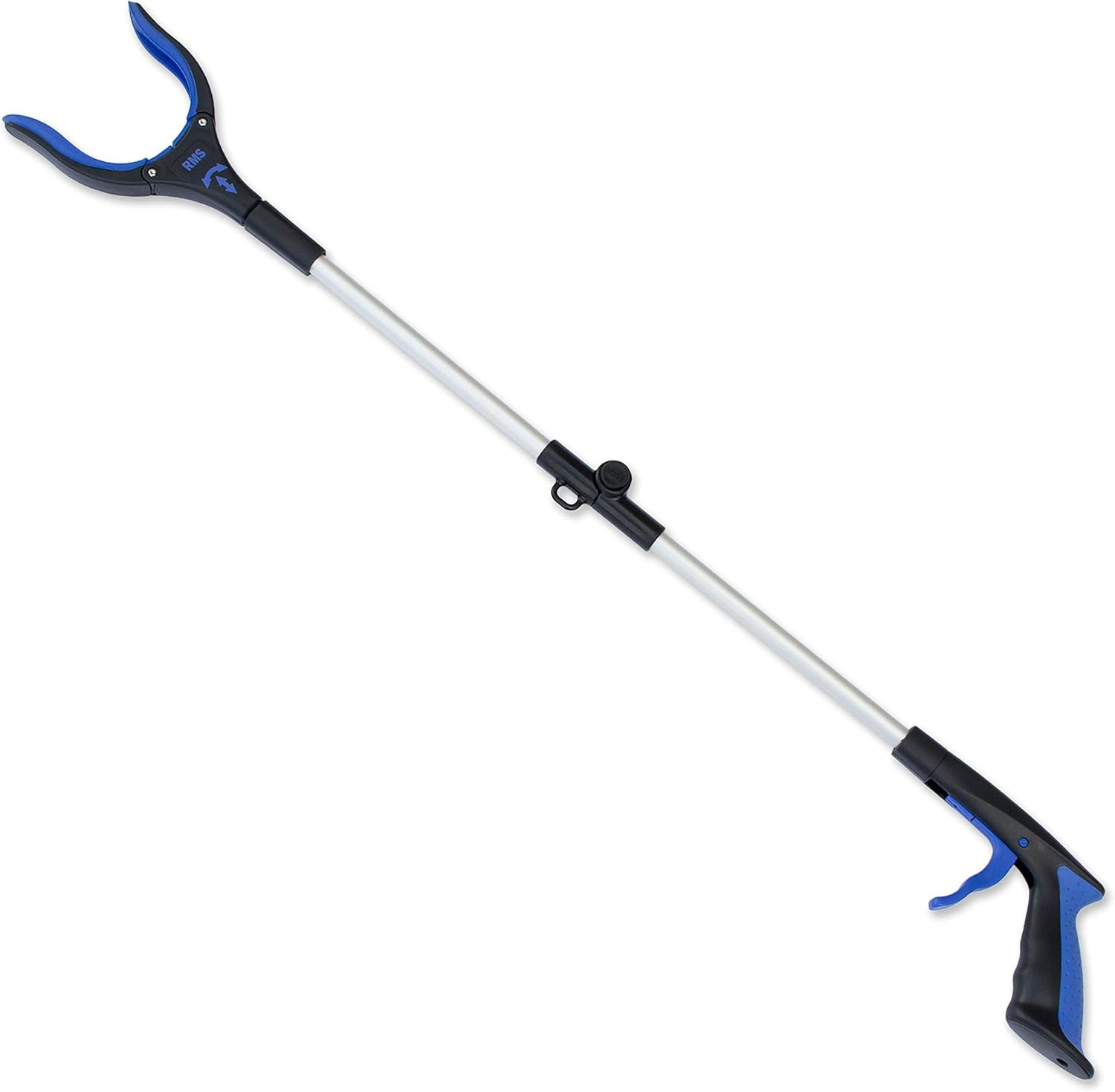34-Inch Foldable Reacher Grabber Tool with Rotating Jaw for Easy Access