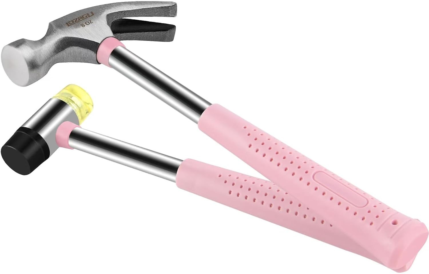 8oz Hammer, 2-Piece Small Claw Hammer & Rubber Mallet Hammer Mini Hammer