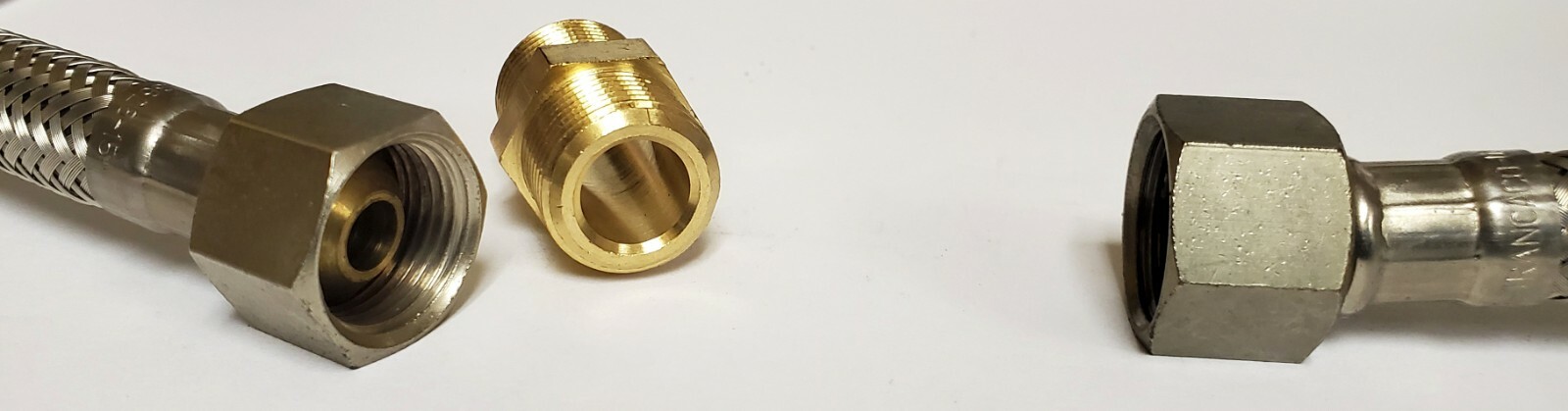 Nipple Fitting M 3/8 th BSP Thread x M 3/8 th BSP Thread Join 2 Hoses Espresso