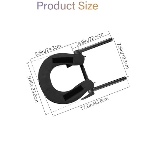 Adjustable Massage Table Face Cradle - Universal Black Headrest for Comfort