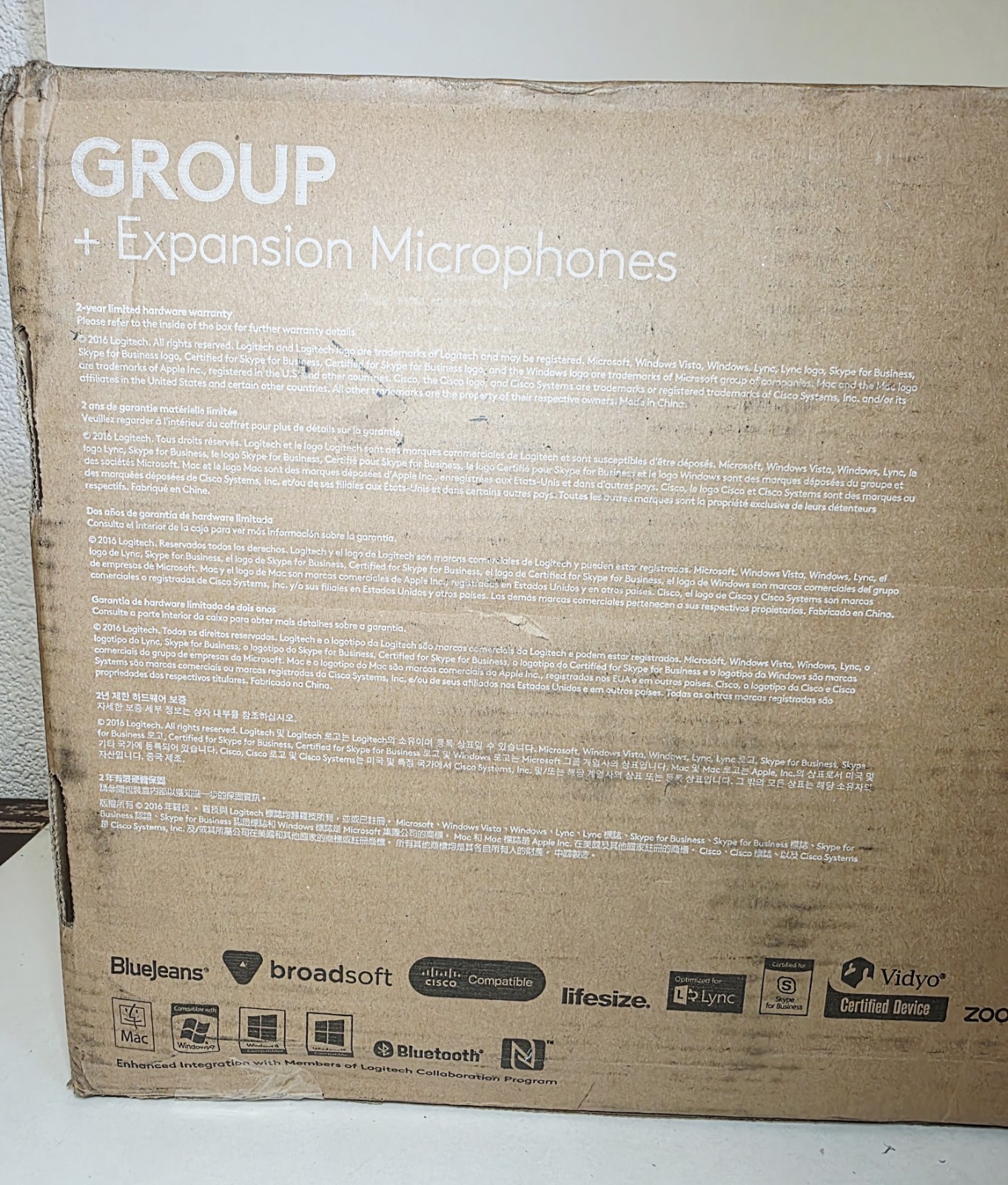 Logitech Group Video Conferencing Bundle + Expansion Mics 960-001060 SEALED