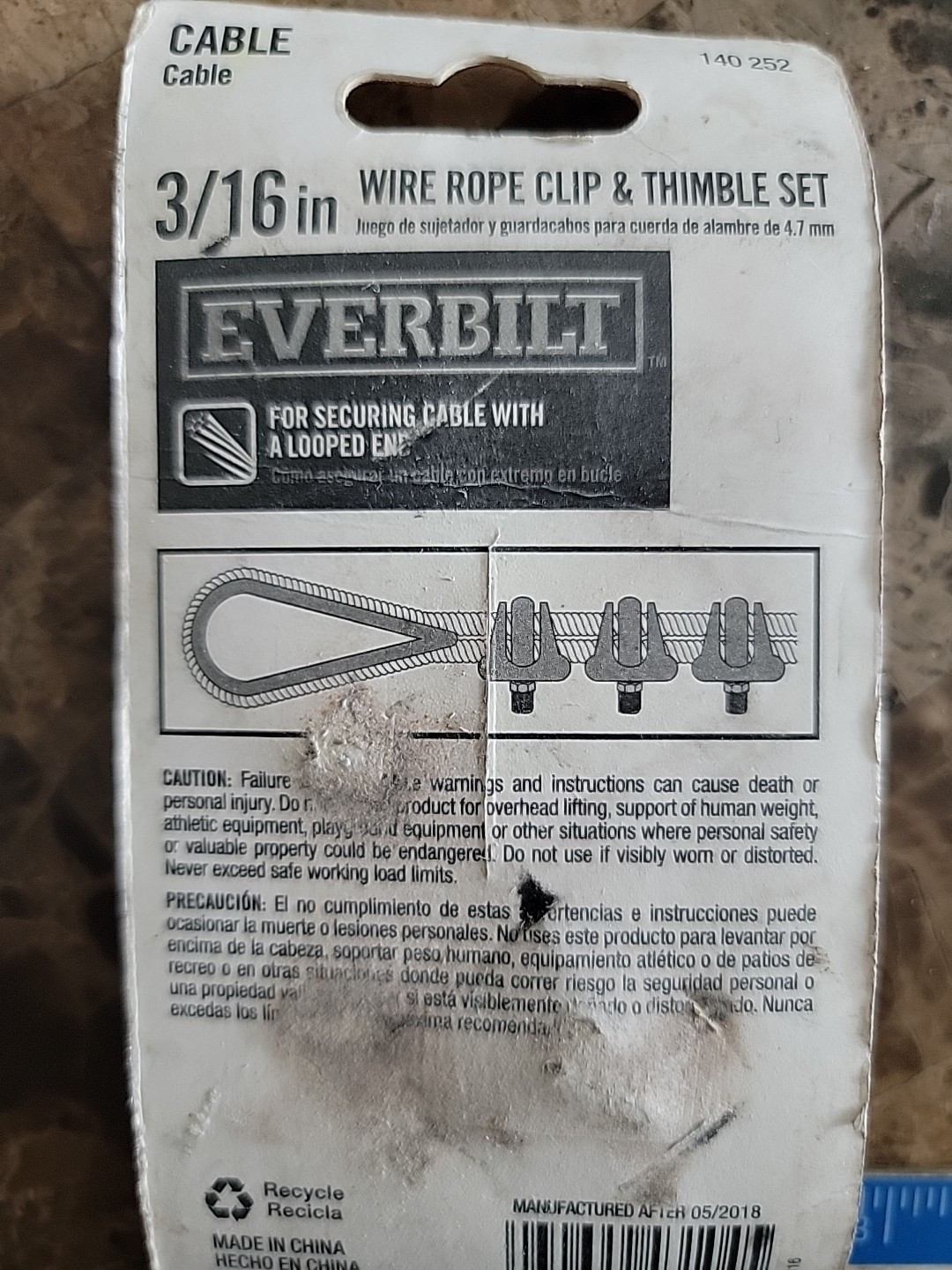 Everbilt Clamp Set Zinc-Plated 3/16" 140 252