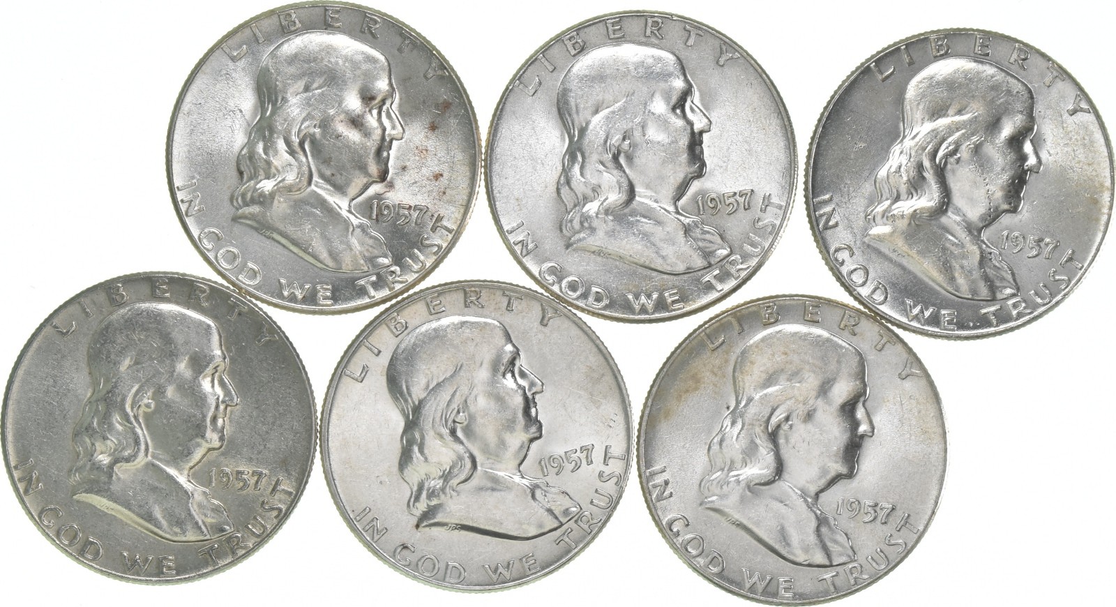 1957 Franklin Half Dollar AU