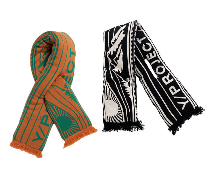 Unisex y/project knit keep-warm cotton filler scarf