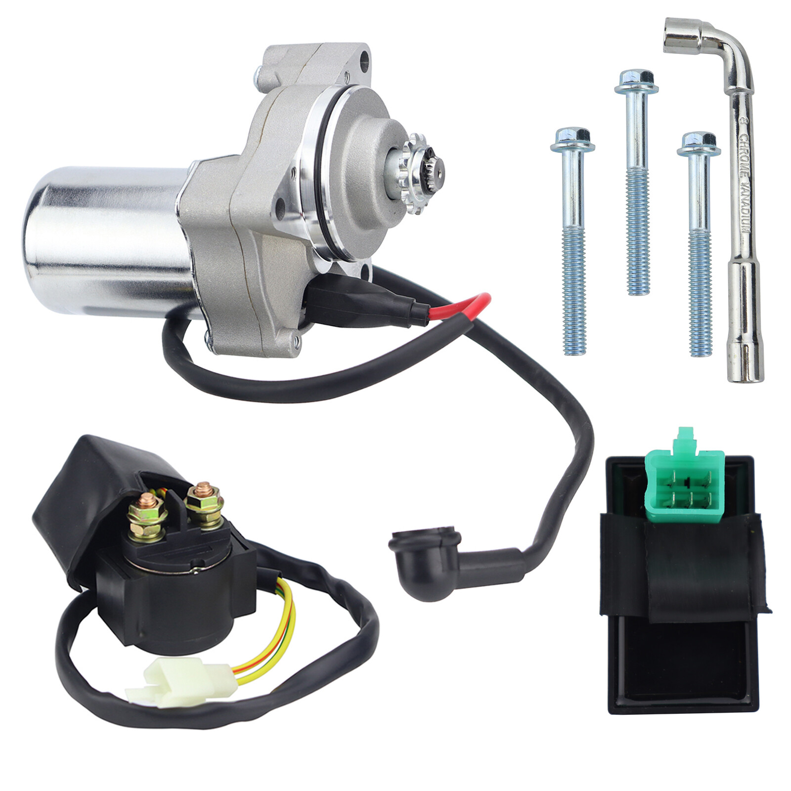 3 Bolt Starter Motor for 125cc Chinese ATV Dirt Bike Go Kart Quad 4 Wheelers
