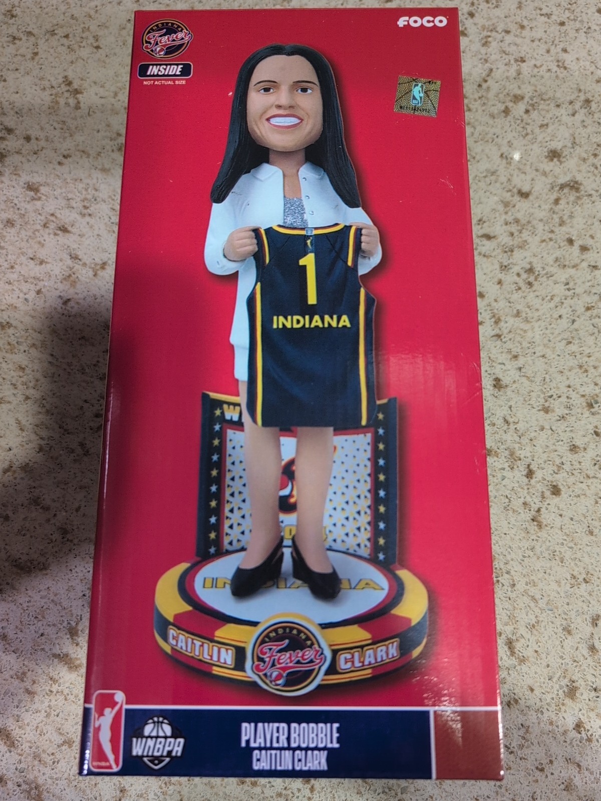FOCO Caitlin Clark Indiana Fever 2024 WNBA Draft Bobblehead