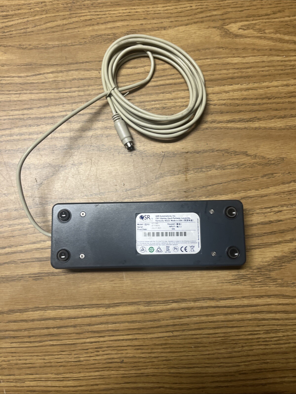 QSR Automations KP-7500 20 Button Bump Bar