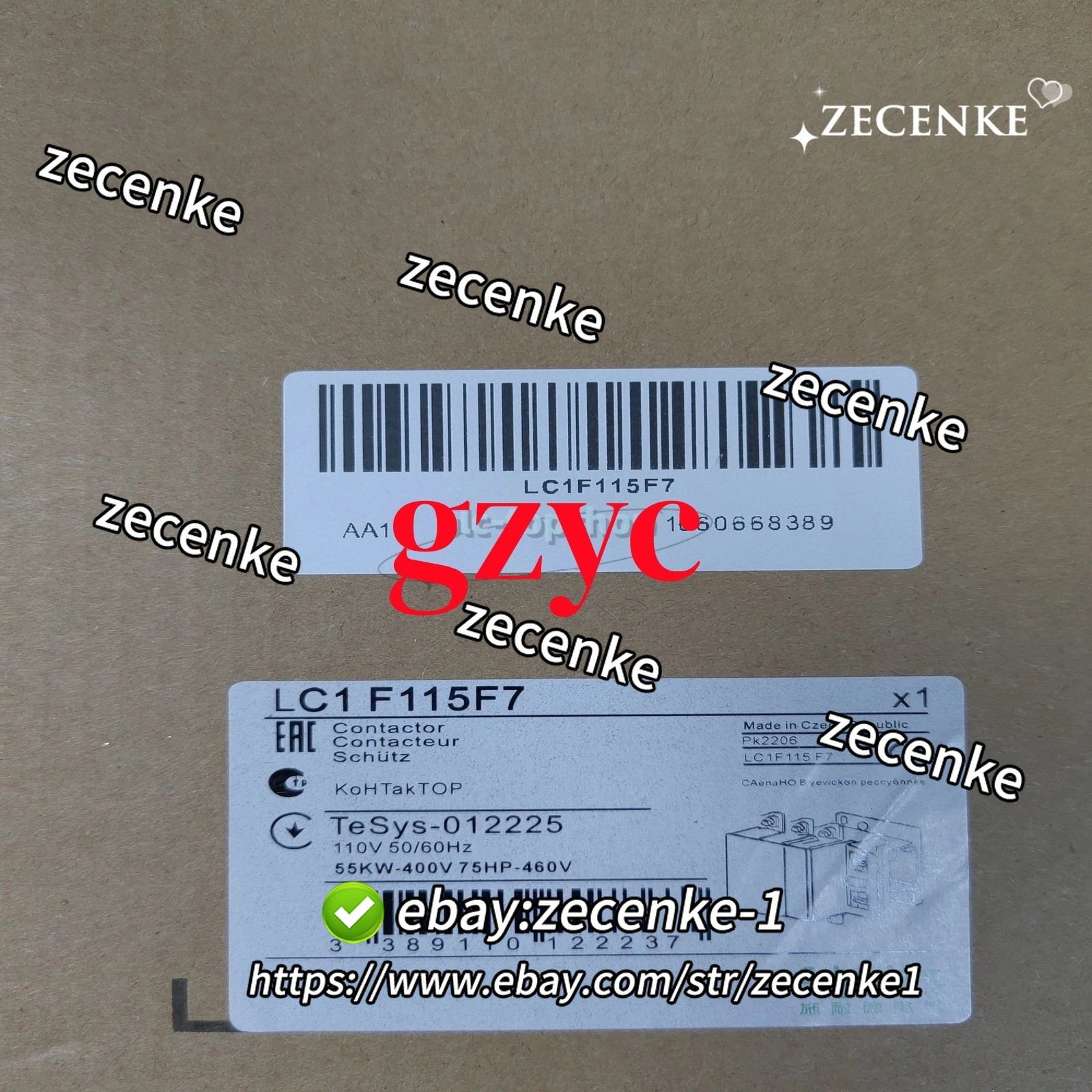 1PCS New LC1F115F7 Contactor Fast shipping FedEx or DHL