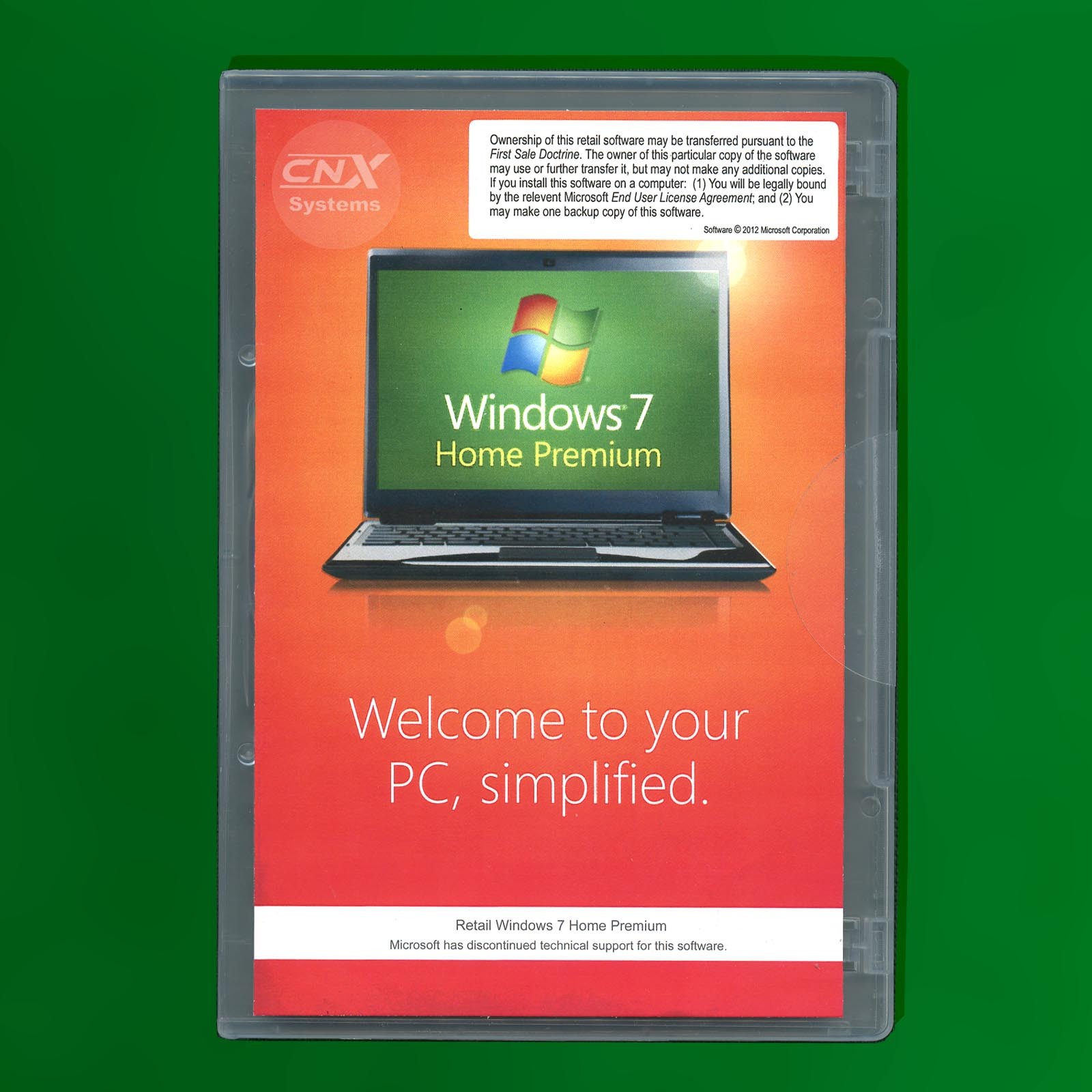 NEW Retail Windows 7 Home Premium x64 64 Bit Full Version SP1 DVD, & Product Key
