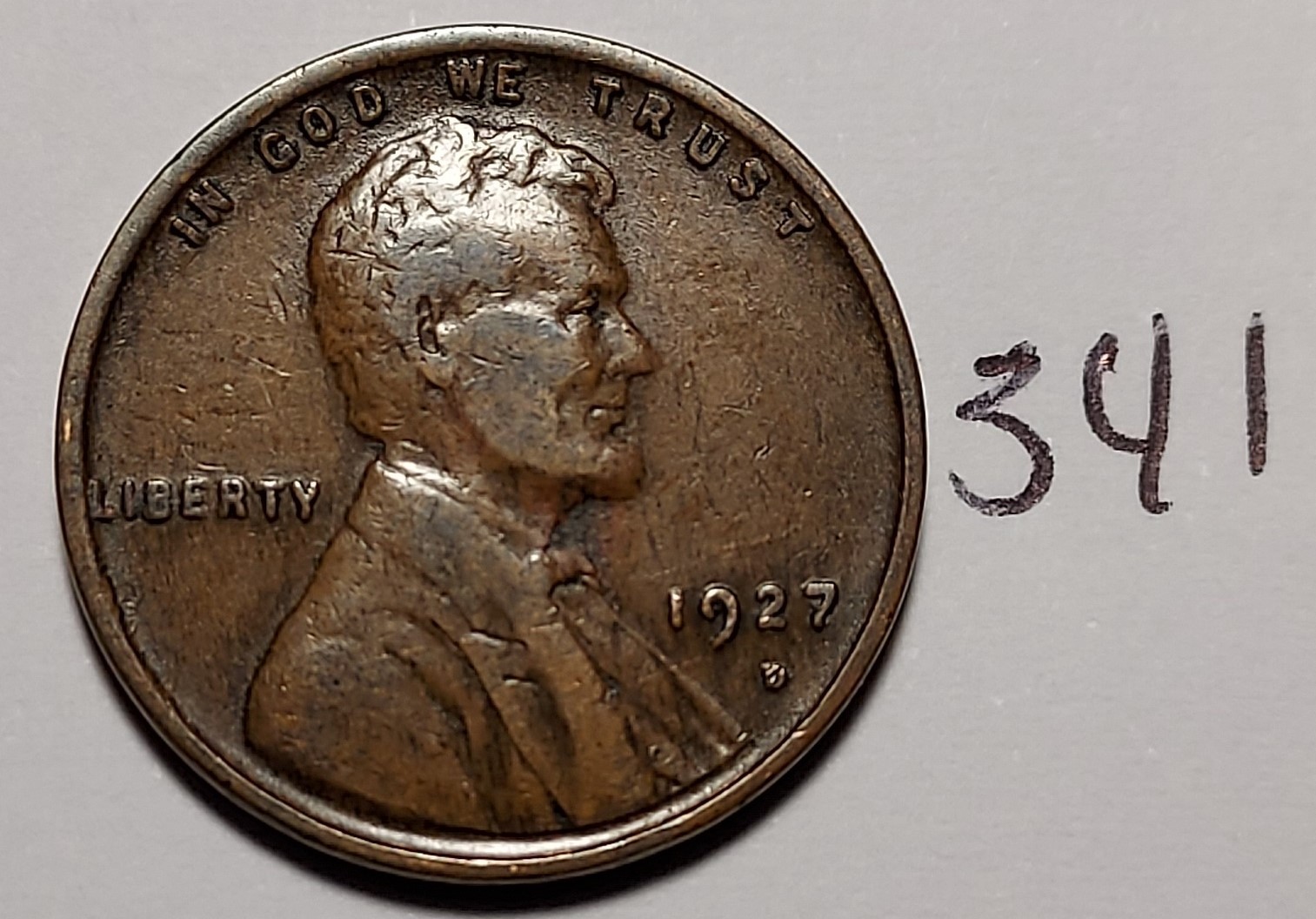 1927-D Lincoln Wheat Cent #341