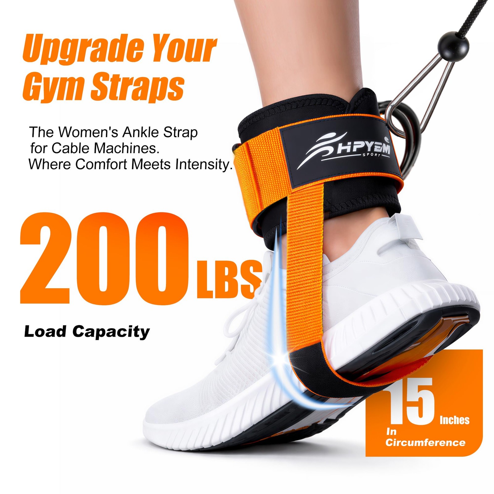 HPYGN Ankle Strap for Cable Machine, Padded Ankle Straps for Cable Machine Kic