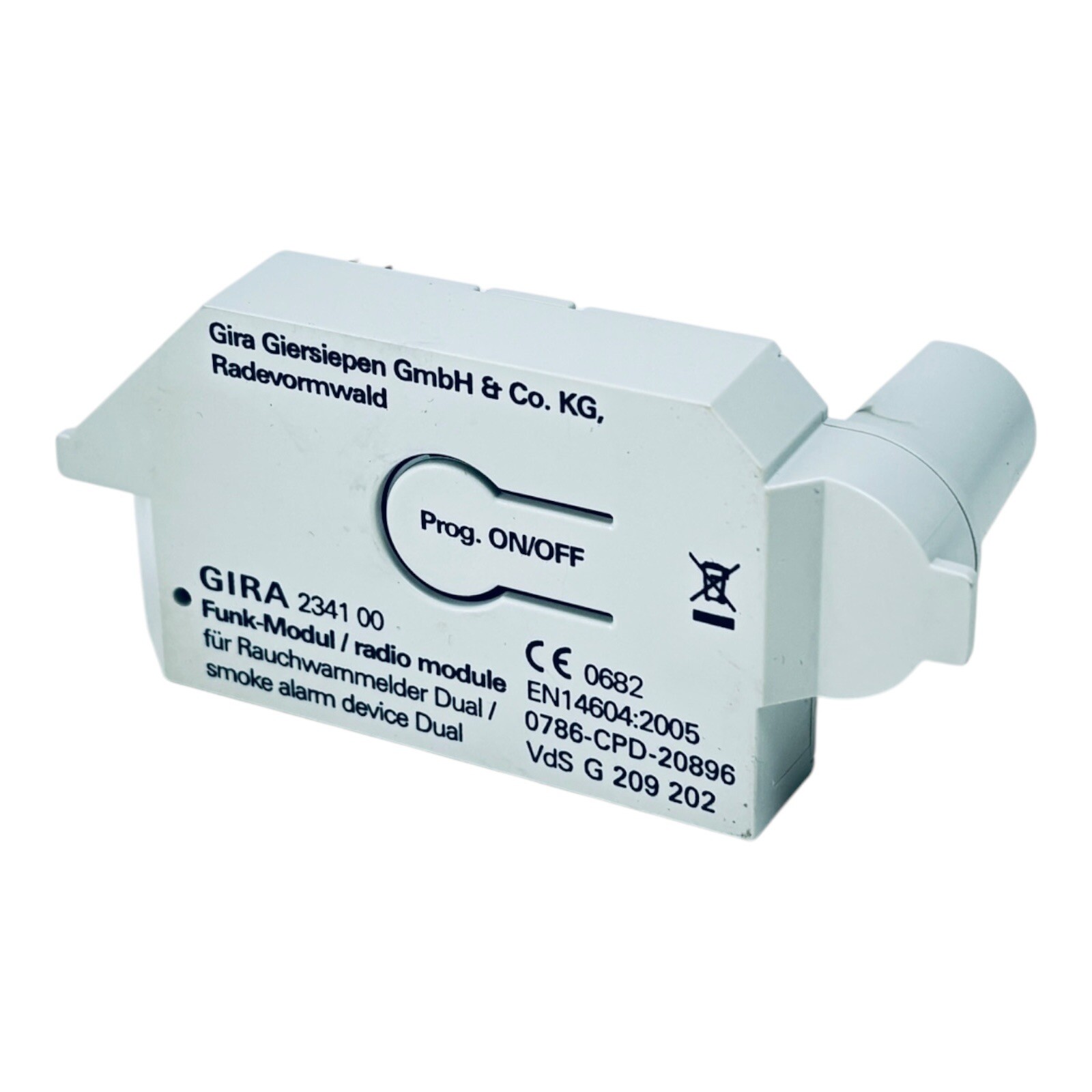 Gira 2341 00 wireless module for smoke detector dual smoke alarm device dual 234100