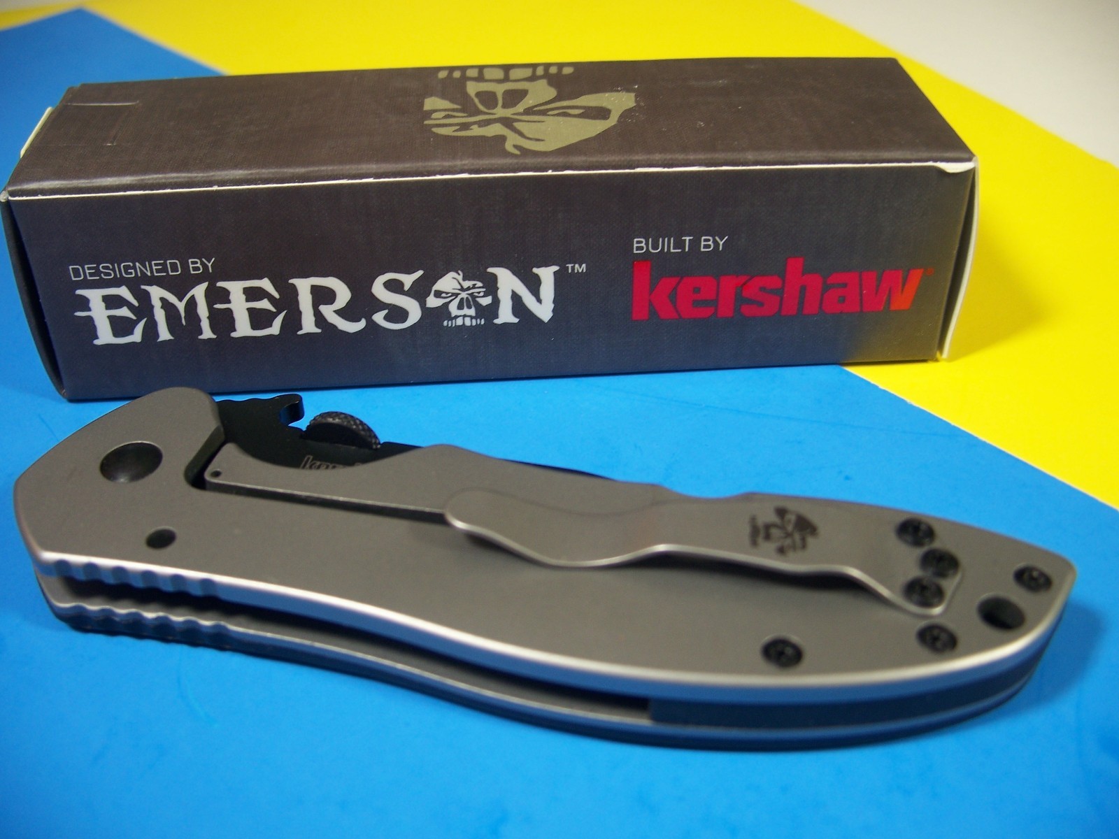 KERSHAW EMERSON - CQC-6K Black G-10 instant-opening wave Knife KAI 6034BLK