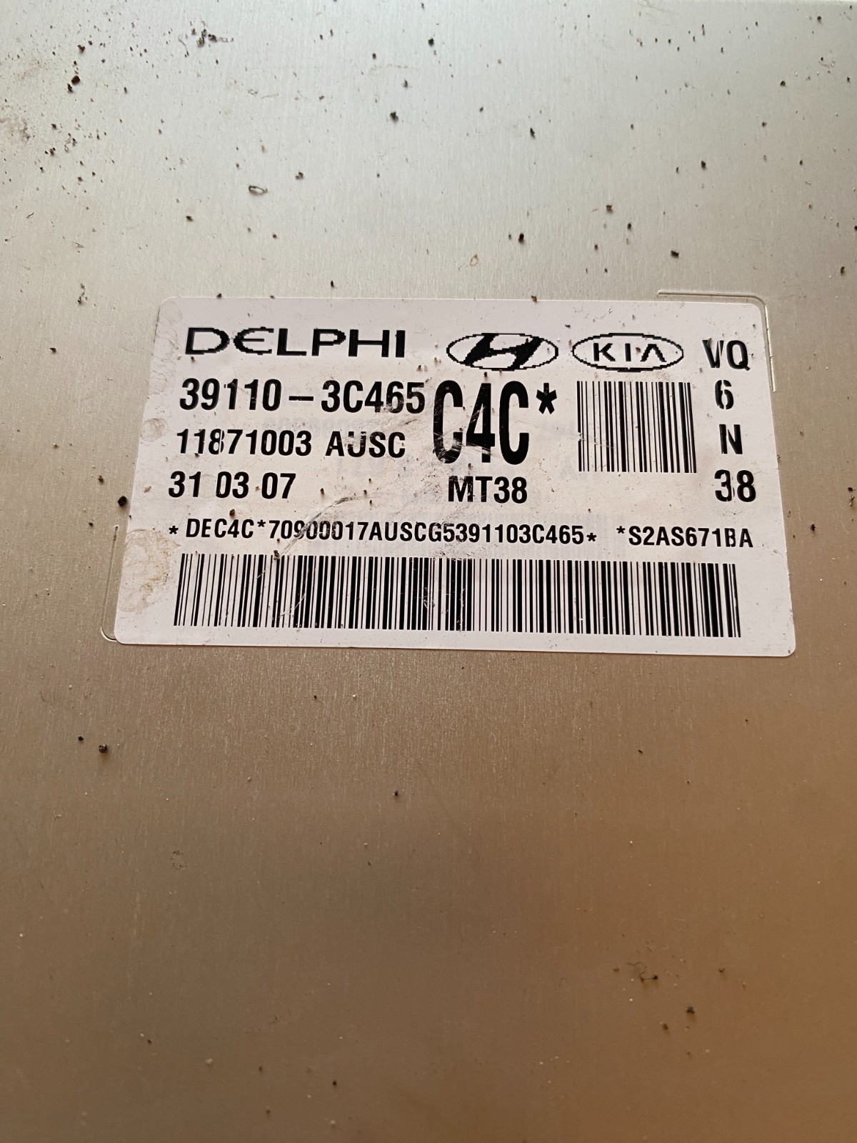 2006-2009 Hyundai Sedona Engine Computer 39110-3C465 PCM ECM ECU OEM