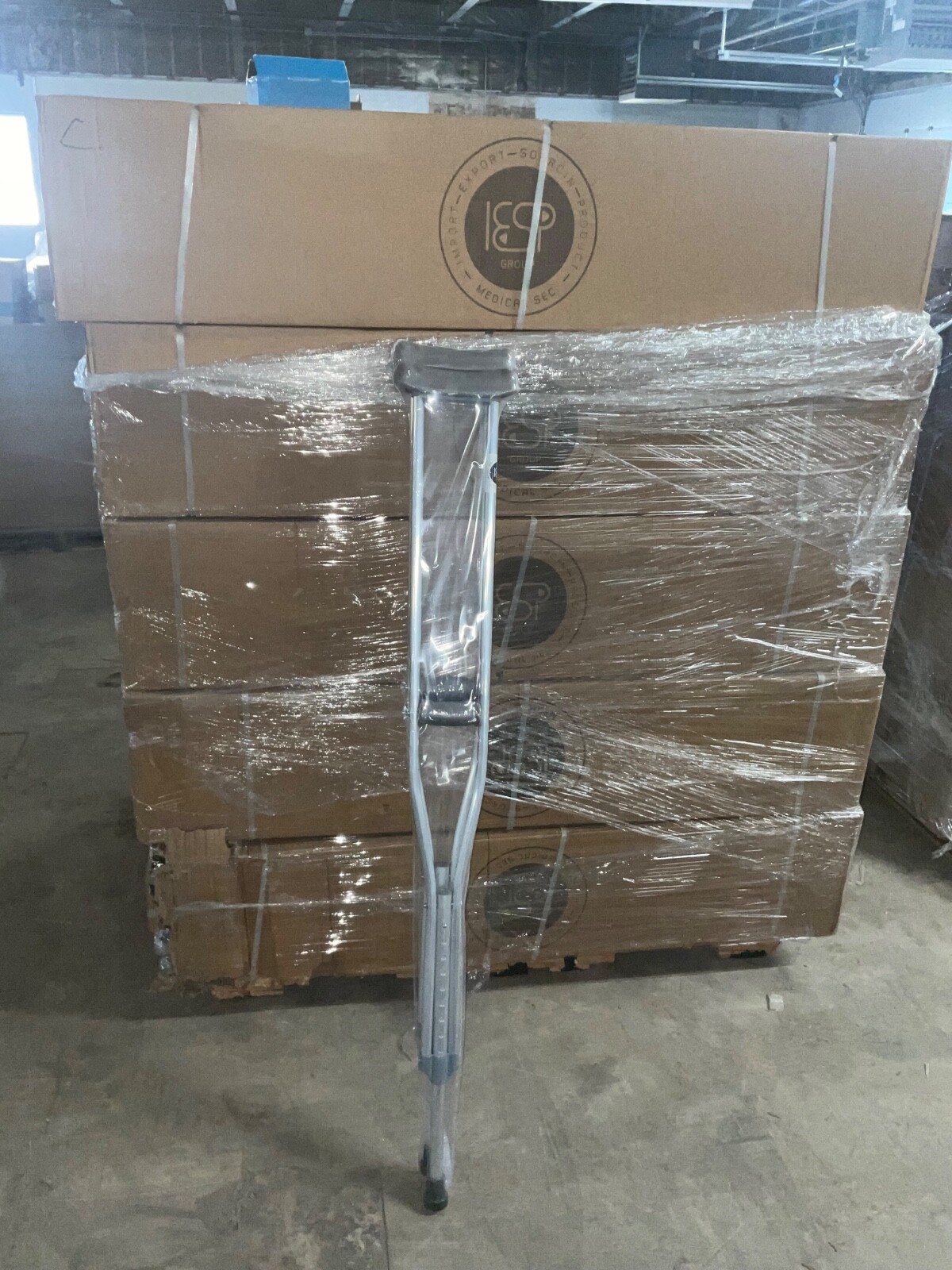 Aluminum Crutches, Adult, Tall, 5' 10"–6' 6" – Pair of Lightweight, Height