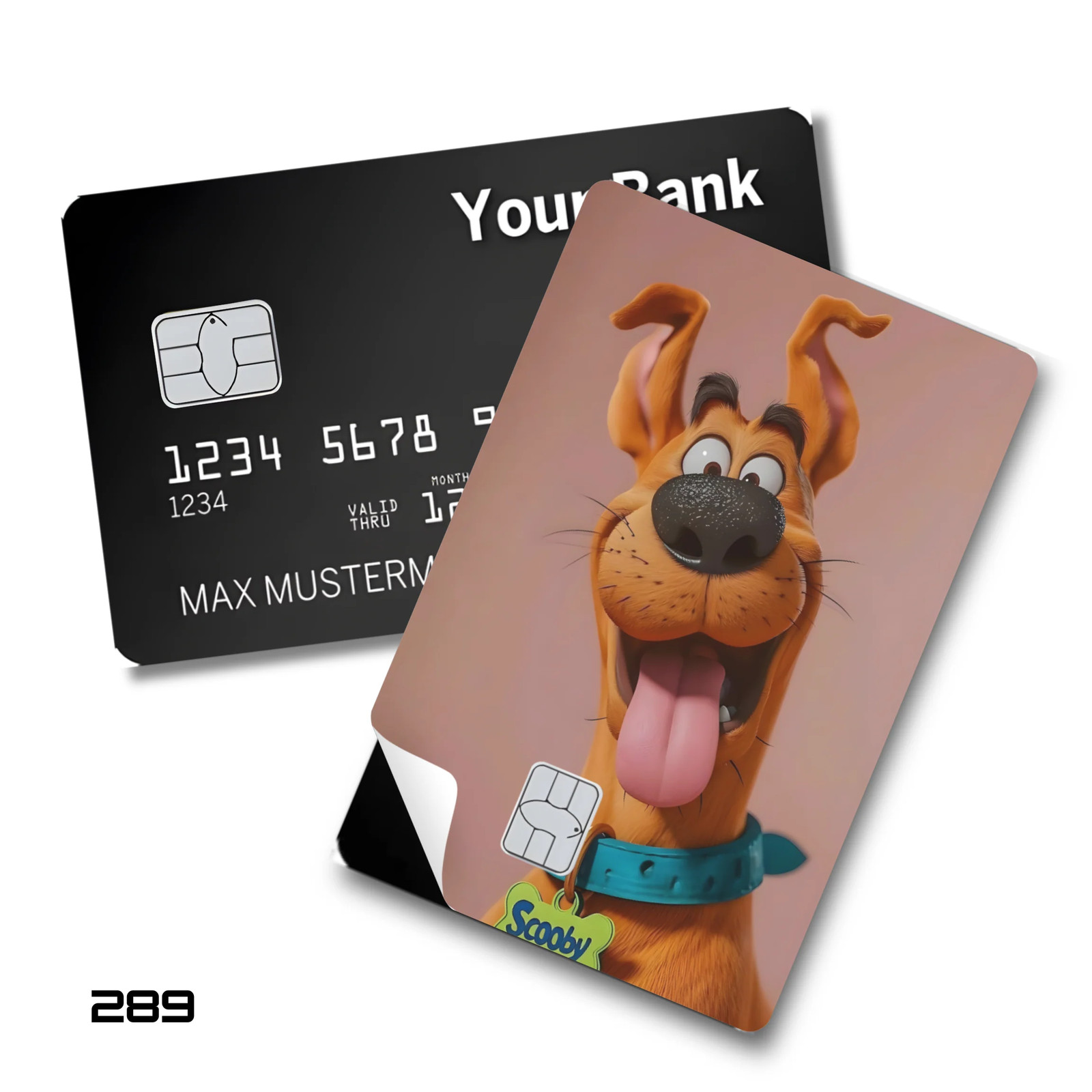 Credit Card Skin Sticker - Scooby-Doo - Close-up Of Scooby-doo's Face
