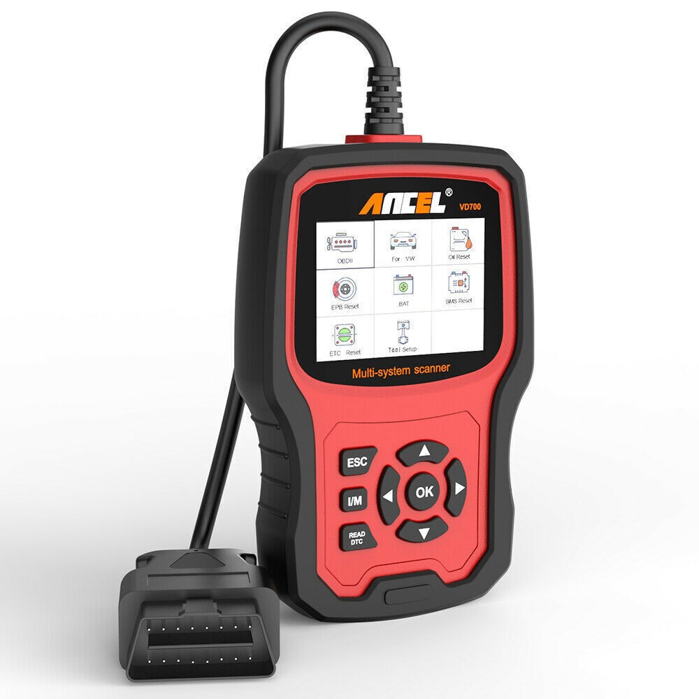 ANCEL VD700 Full System Scanner Diagnostic ABS SRS EPB OBD2 Code Reader For VAG
