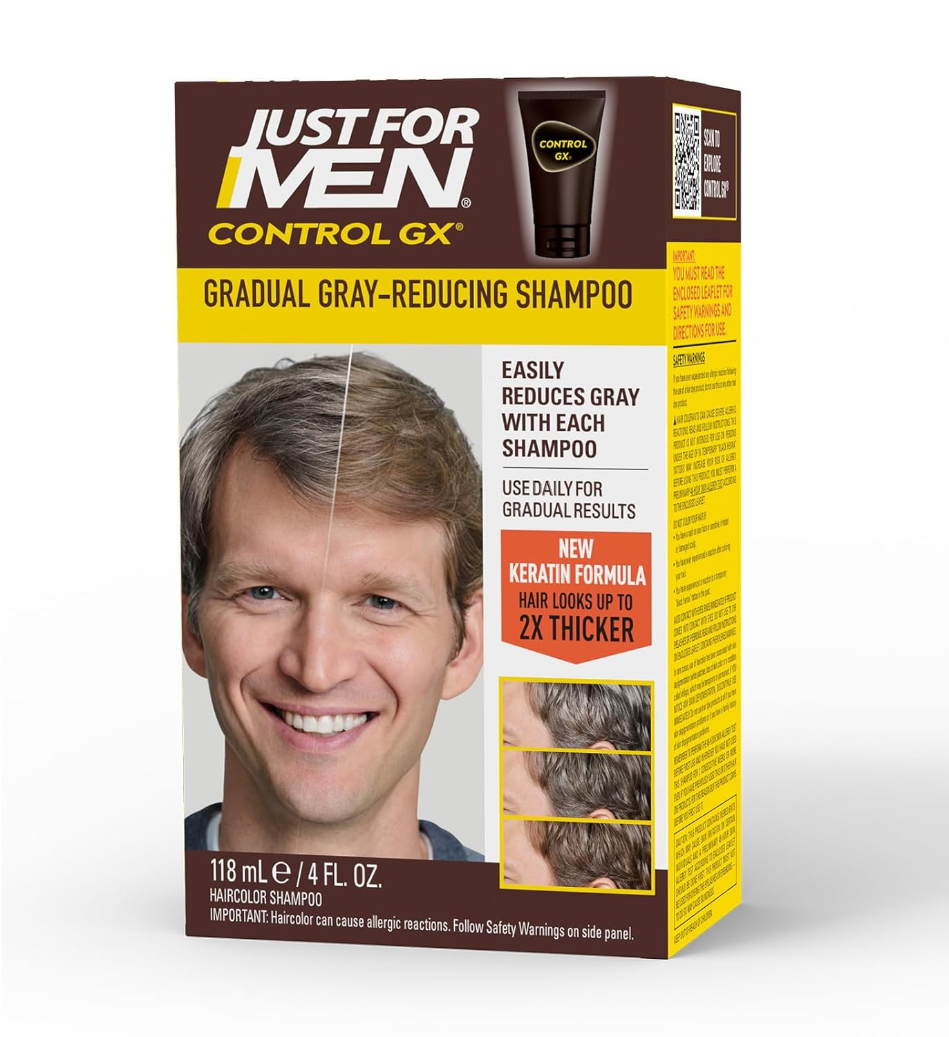 SHAMPOO  Control GX Grey Reducing for Lighter Shades of Hair, Blonde to Medium B