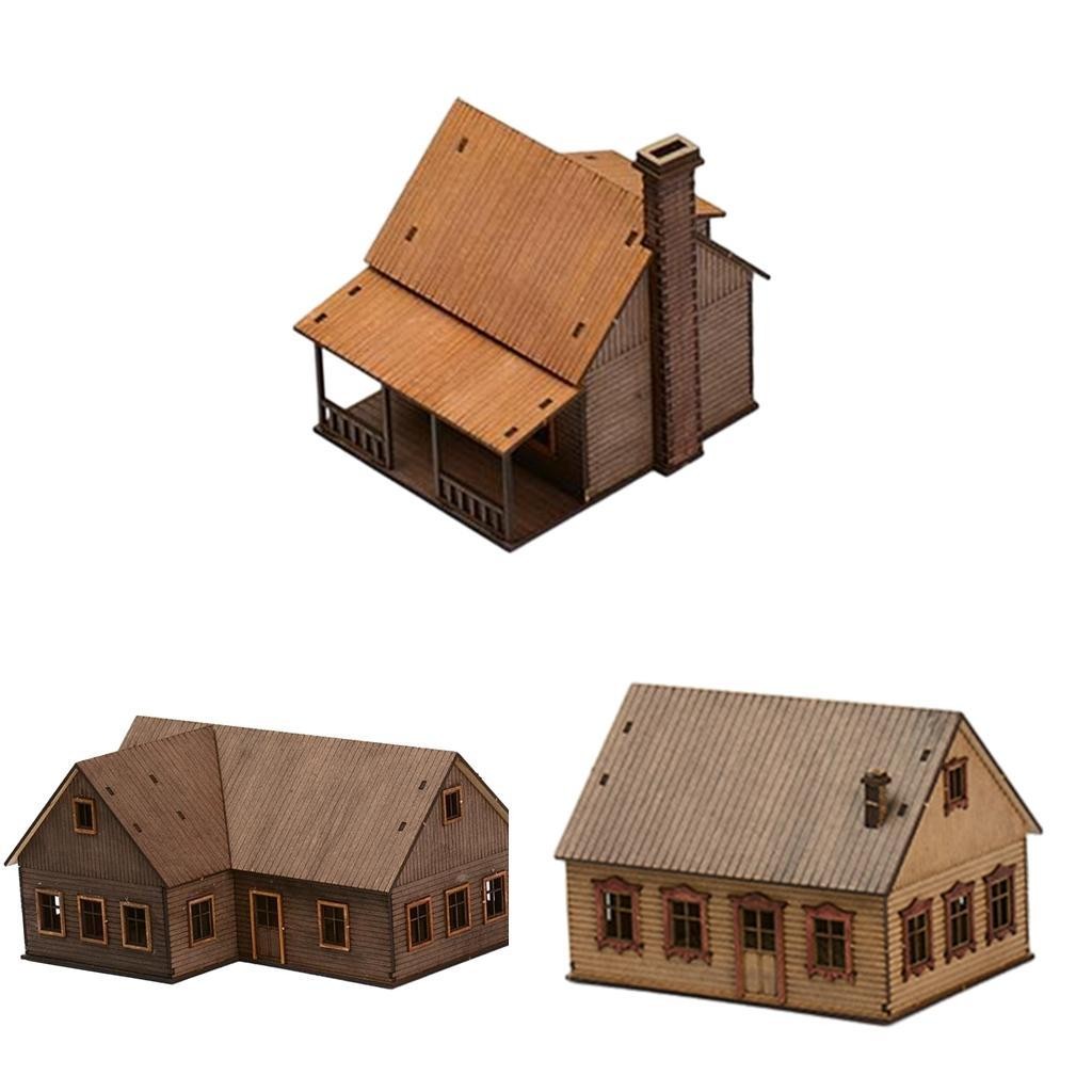 1/72 European Building Model Kits Scenery Supplies Unassembly
