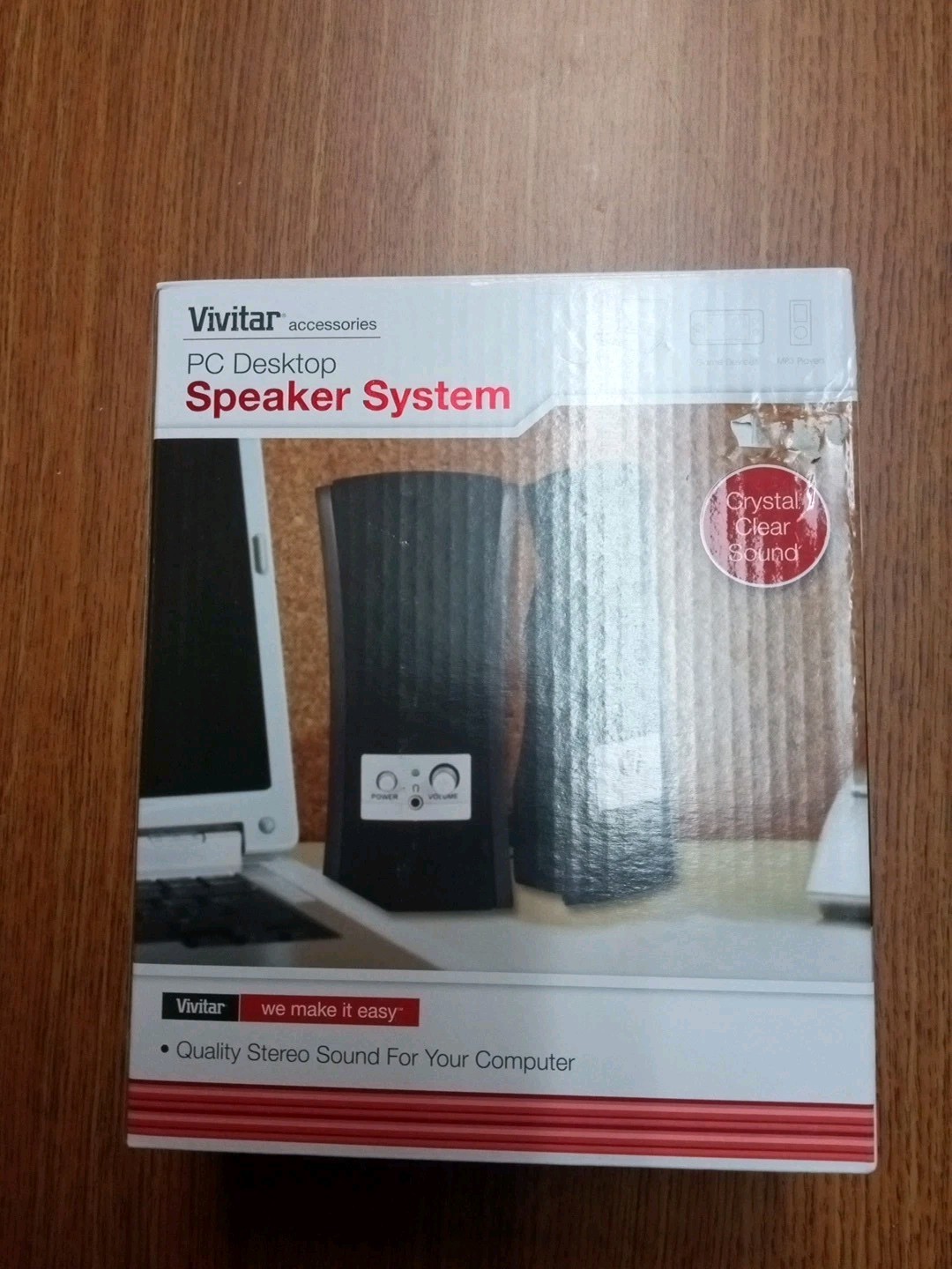 Vivitar Accessories Compact Speaker System Stereo Sound For Computer
