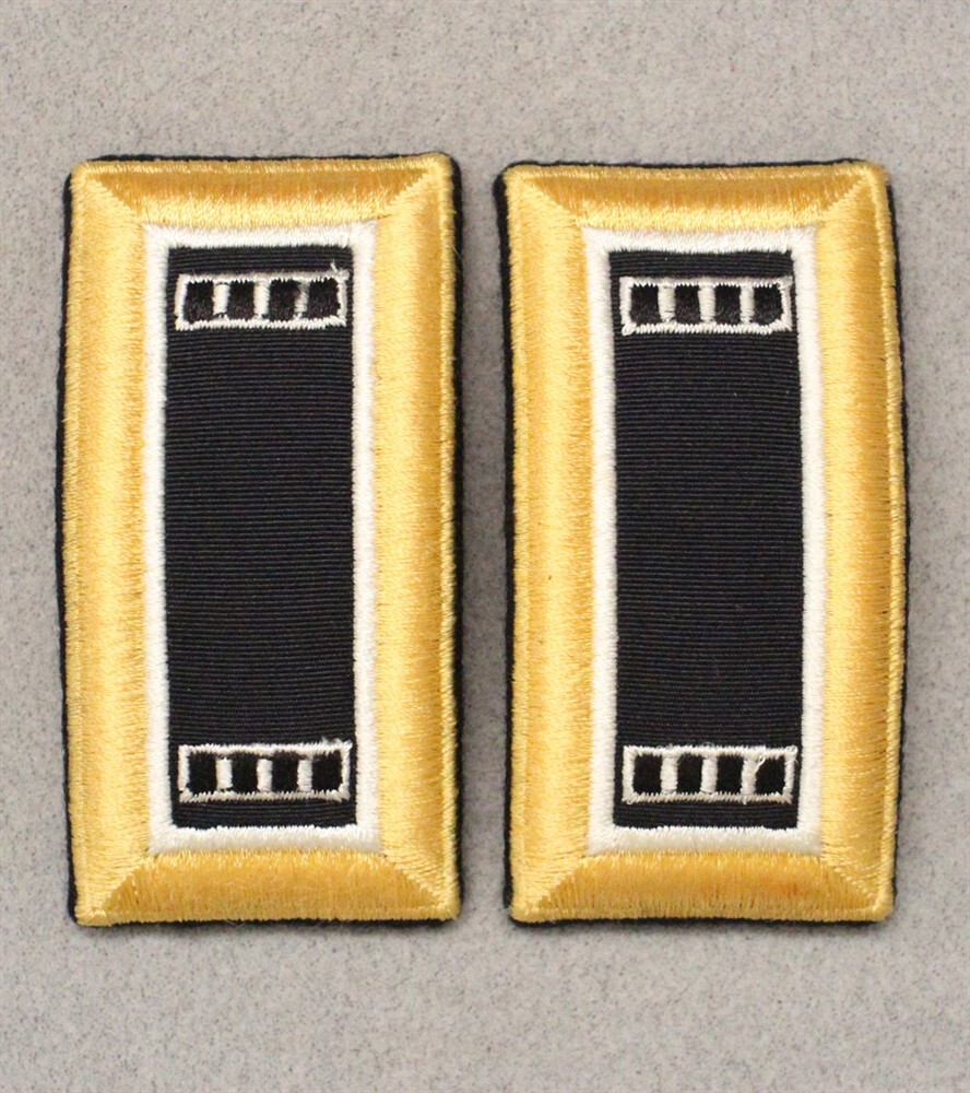 Army Shoulder Rank Straps 087 - Warrant Officer CWO-4, Medical - Female, pair