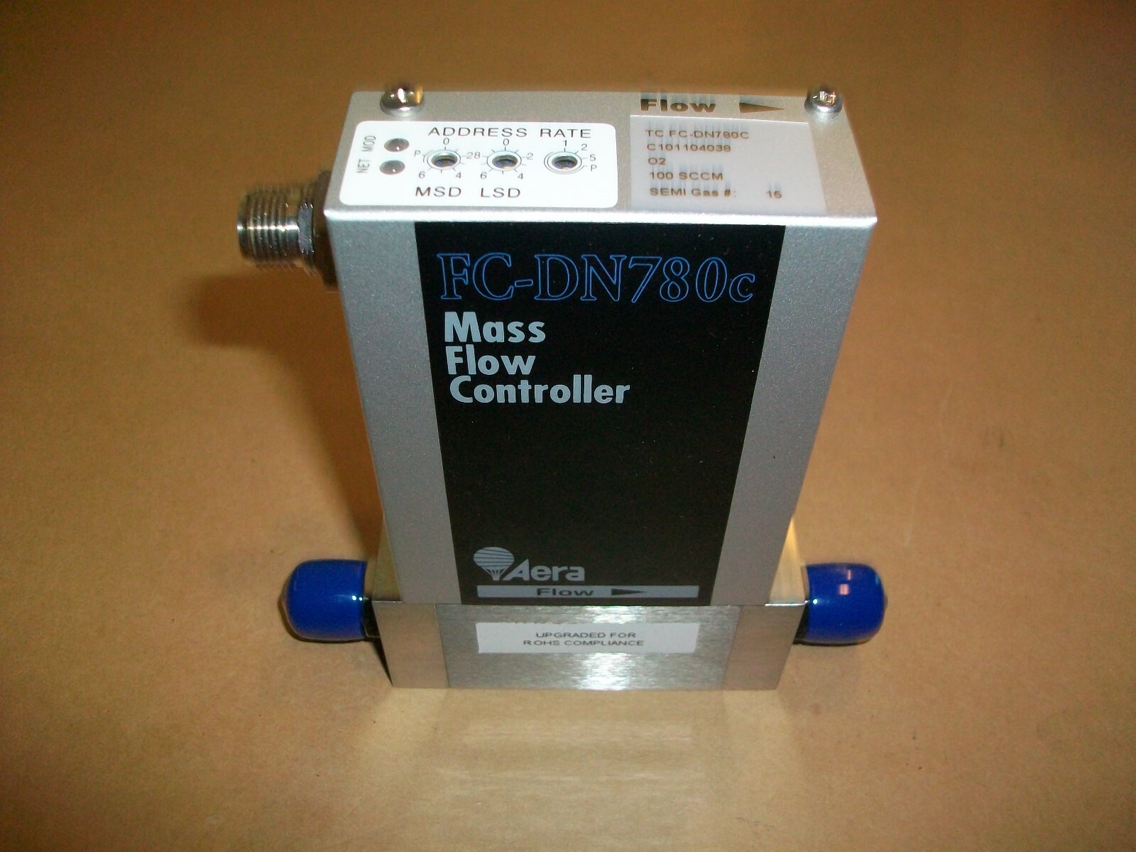 AERA MASS FLOW CONTROLLER  FC-DN780C    GAS: AR  RANGE: 100 SCCM