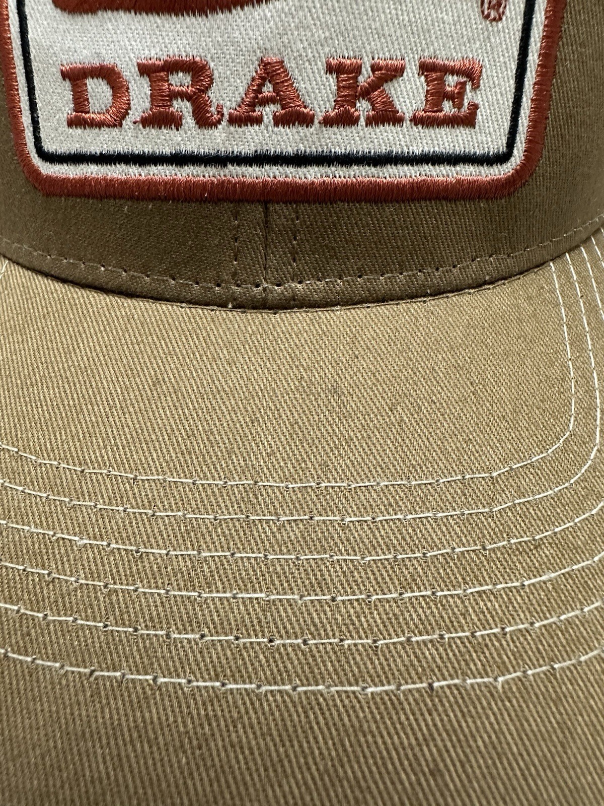 Men's Drake Waterfowl Logo Patch Mesh Trucker Cap Snapback Hat Hunting Outdoors!
