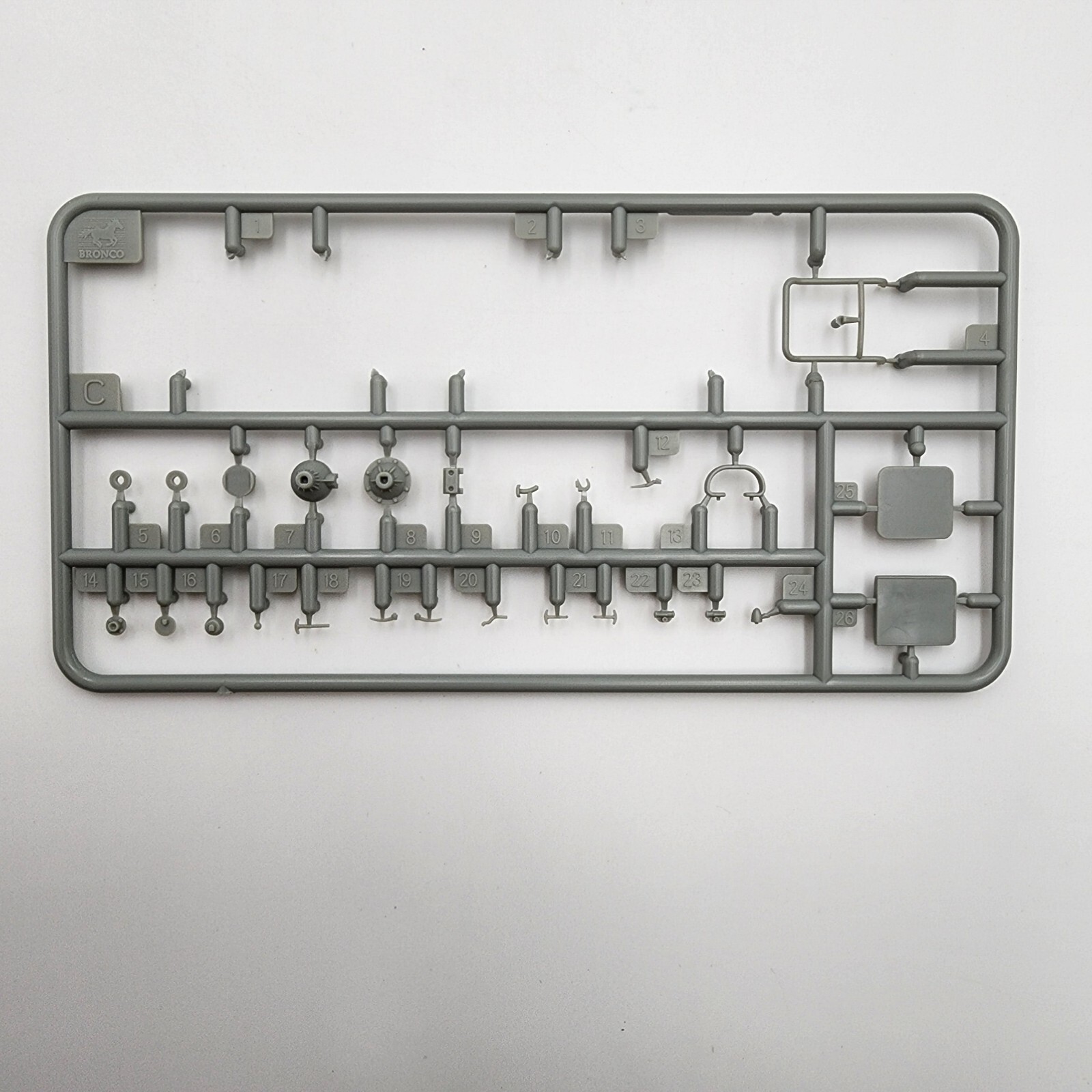 Bronco 1/35 GAZ 69 Anti-Tank 2P26 Baby Carriage CB35099 Parts C Sprue Tree