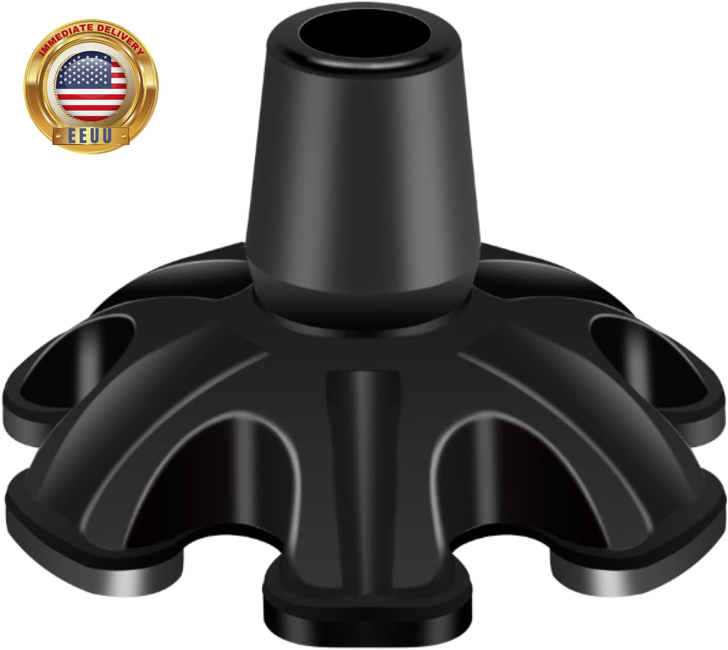 Cane Tip 3/4 Inch 6 Support Cane Feet Self Standing Cane Tip, 6 Support Feets Ba