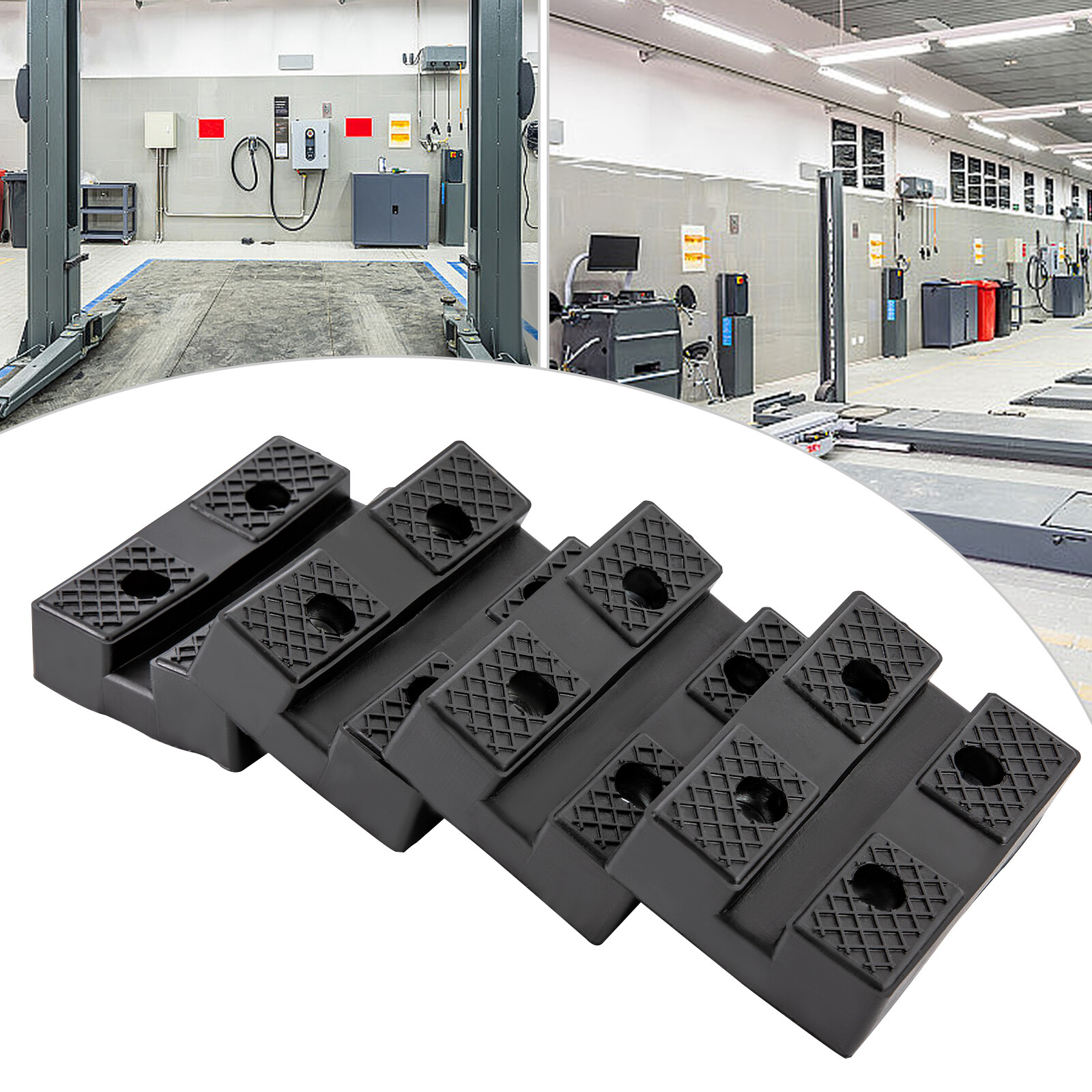 4Pcs Rectangular Rubber Arm Pads Lift Pad Auto Lift Car Truck Hoist Heavy Duty