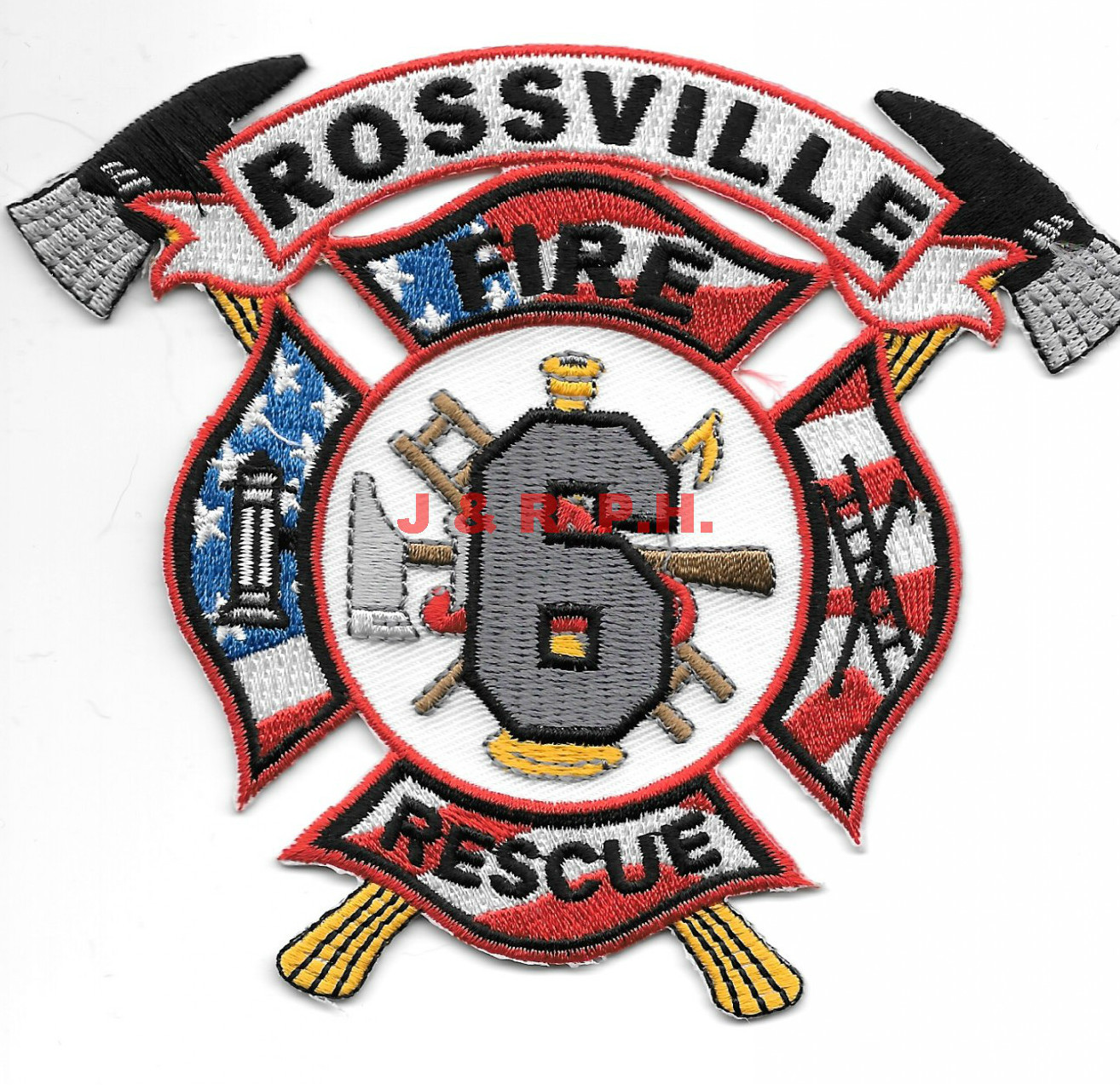 Rossville  Fire - Rescue  6, Tennessee  (5" x 4" size) fire patch